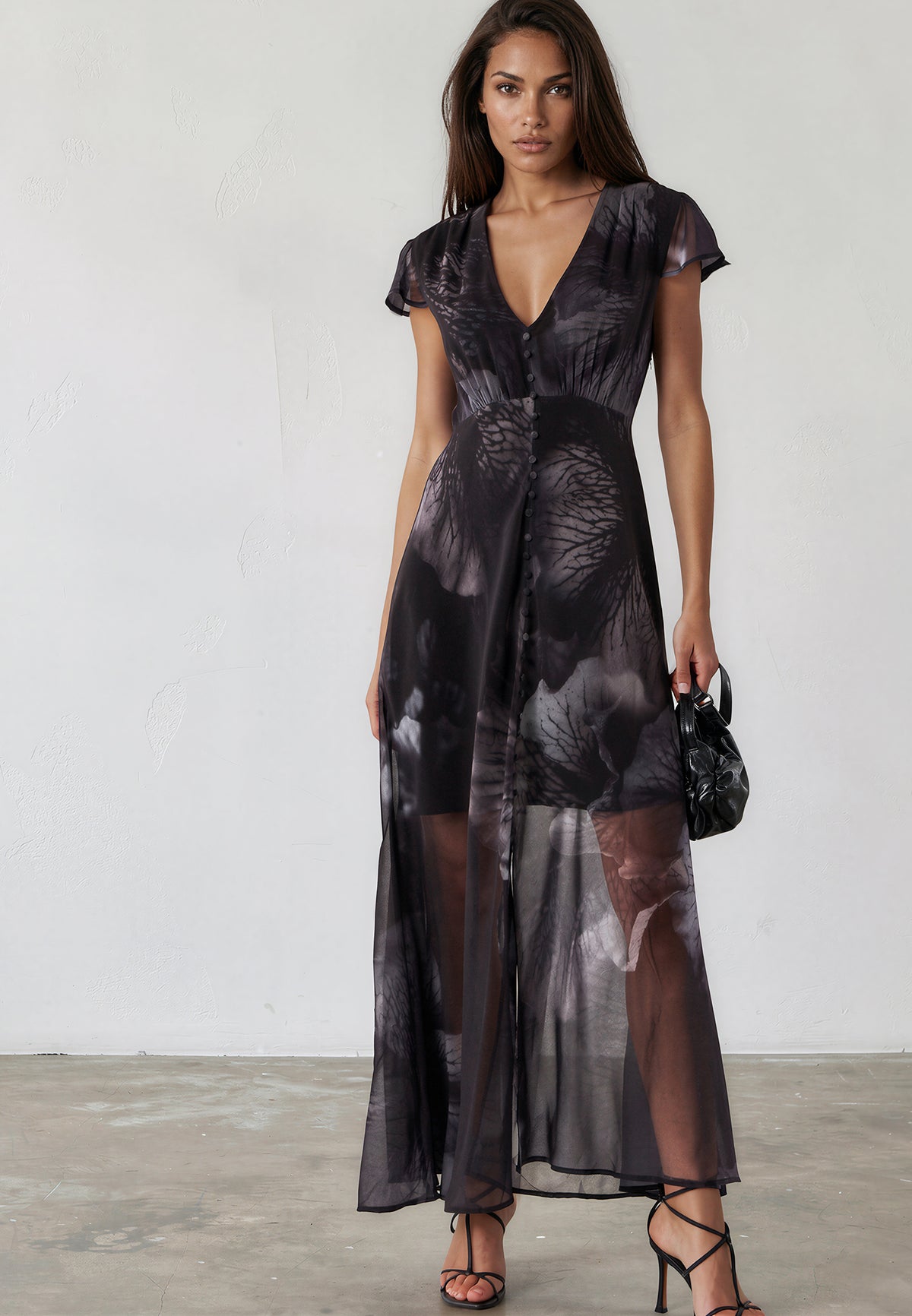 INDIUM MAXI DRESS TRACE BLUE
