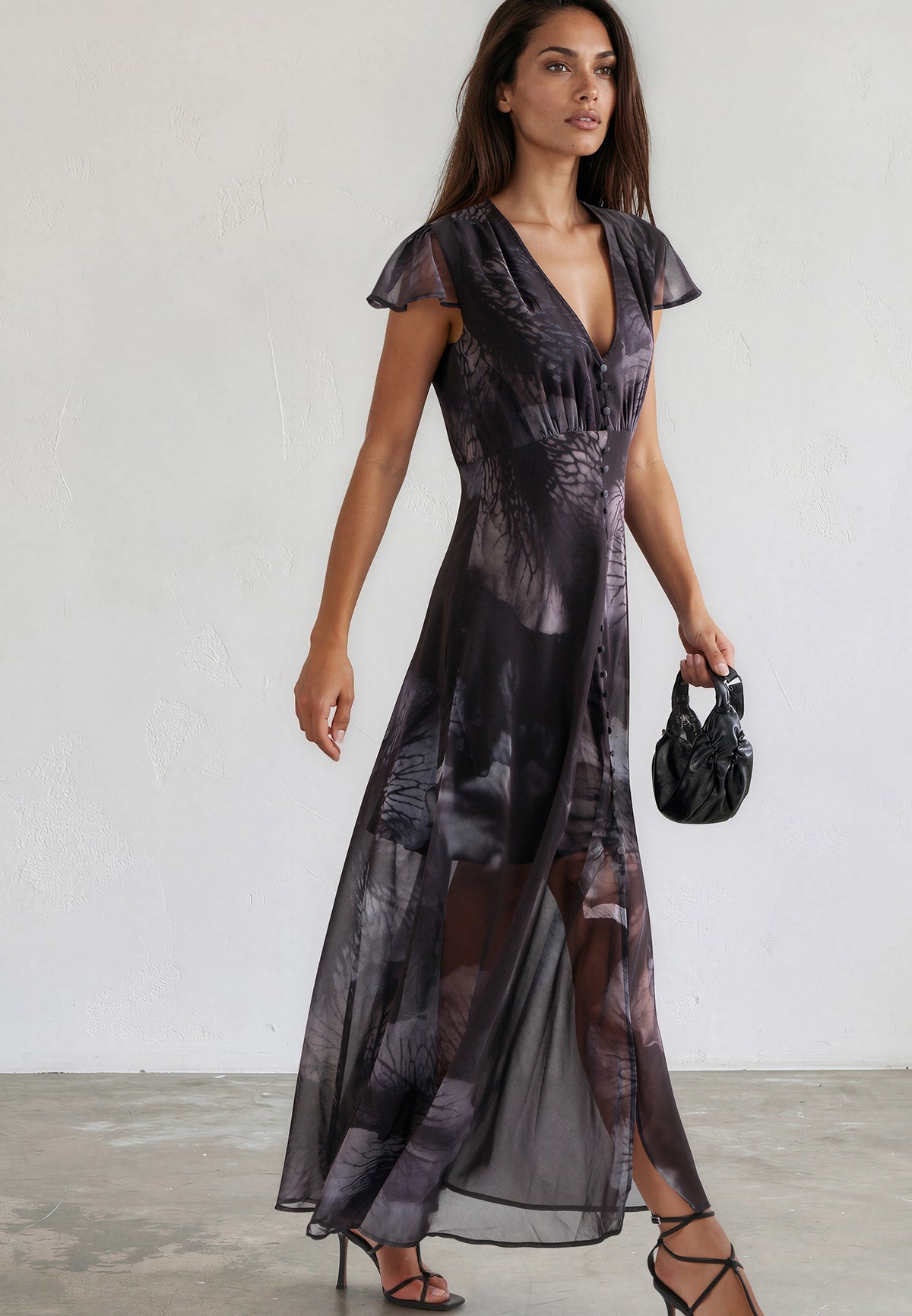 INDIUM MAXI DRESS TRACE BLUE