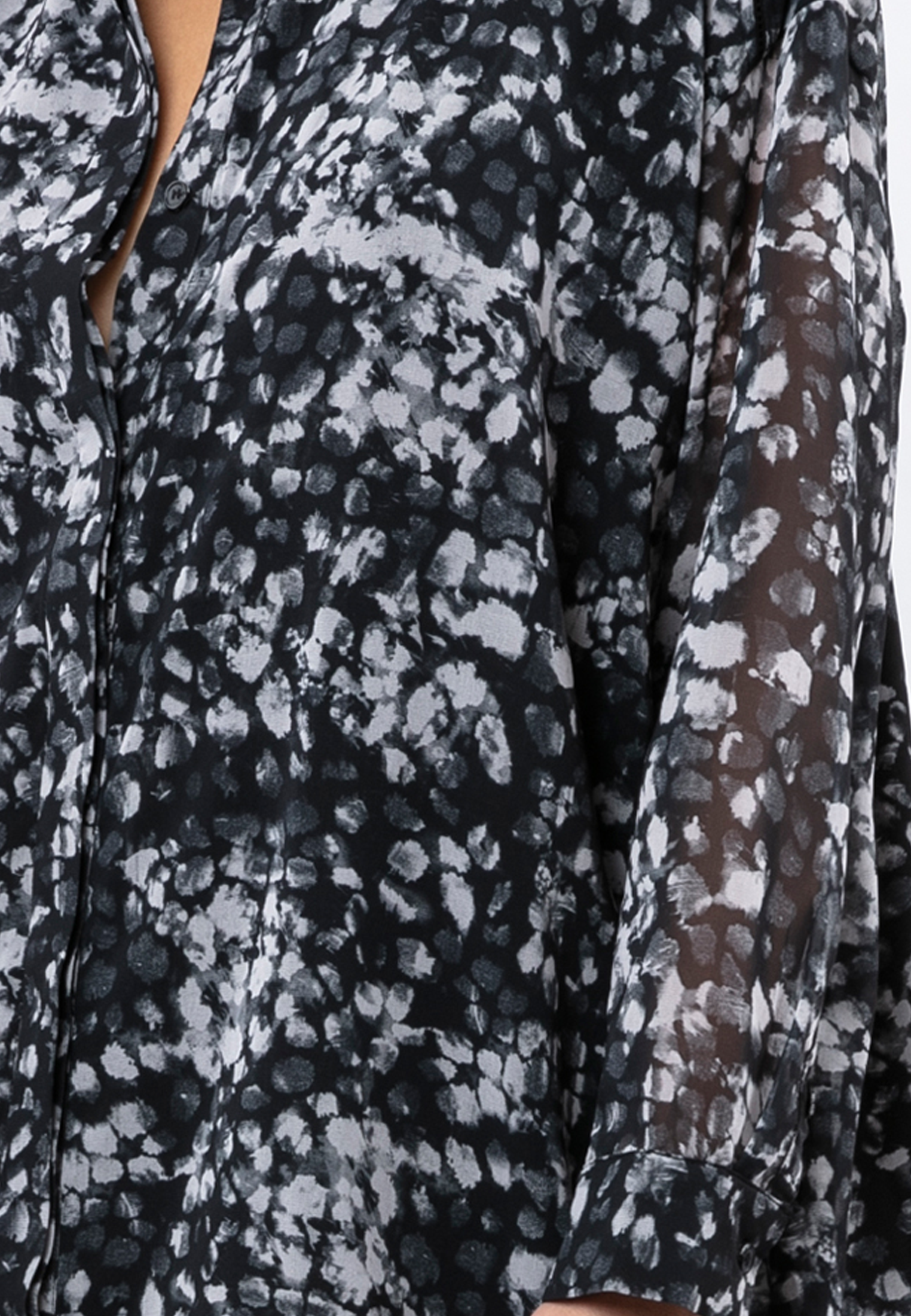 PYRITE DRESS STILL PRINT BLACK & GREY
