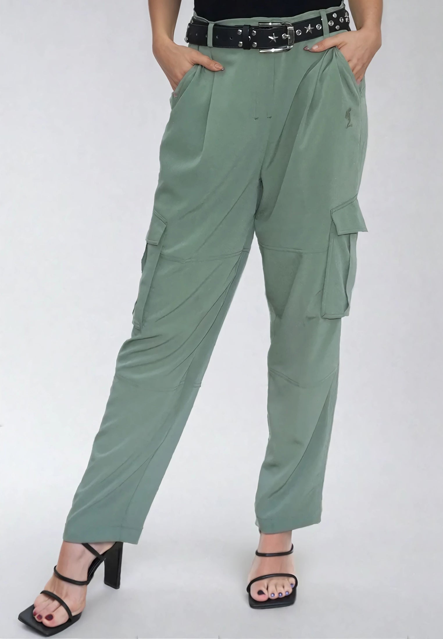 RAY KHAKI CARGO TROUSERS