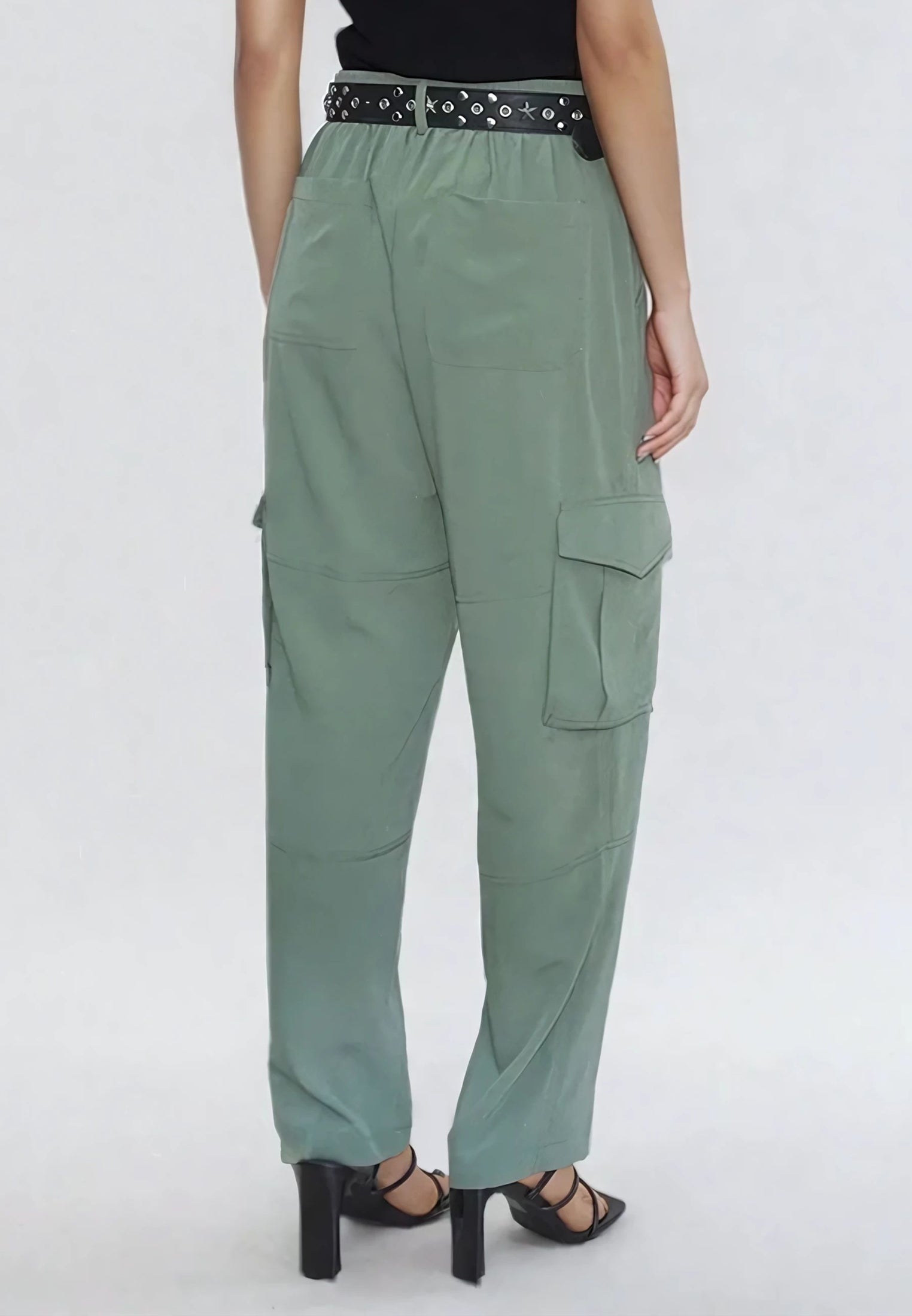 RAY KHAKI CARGO TROUSERS