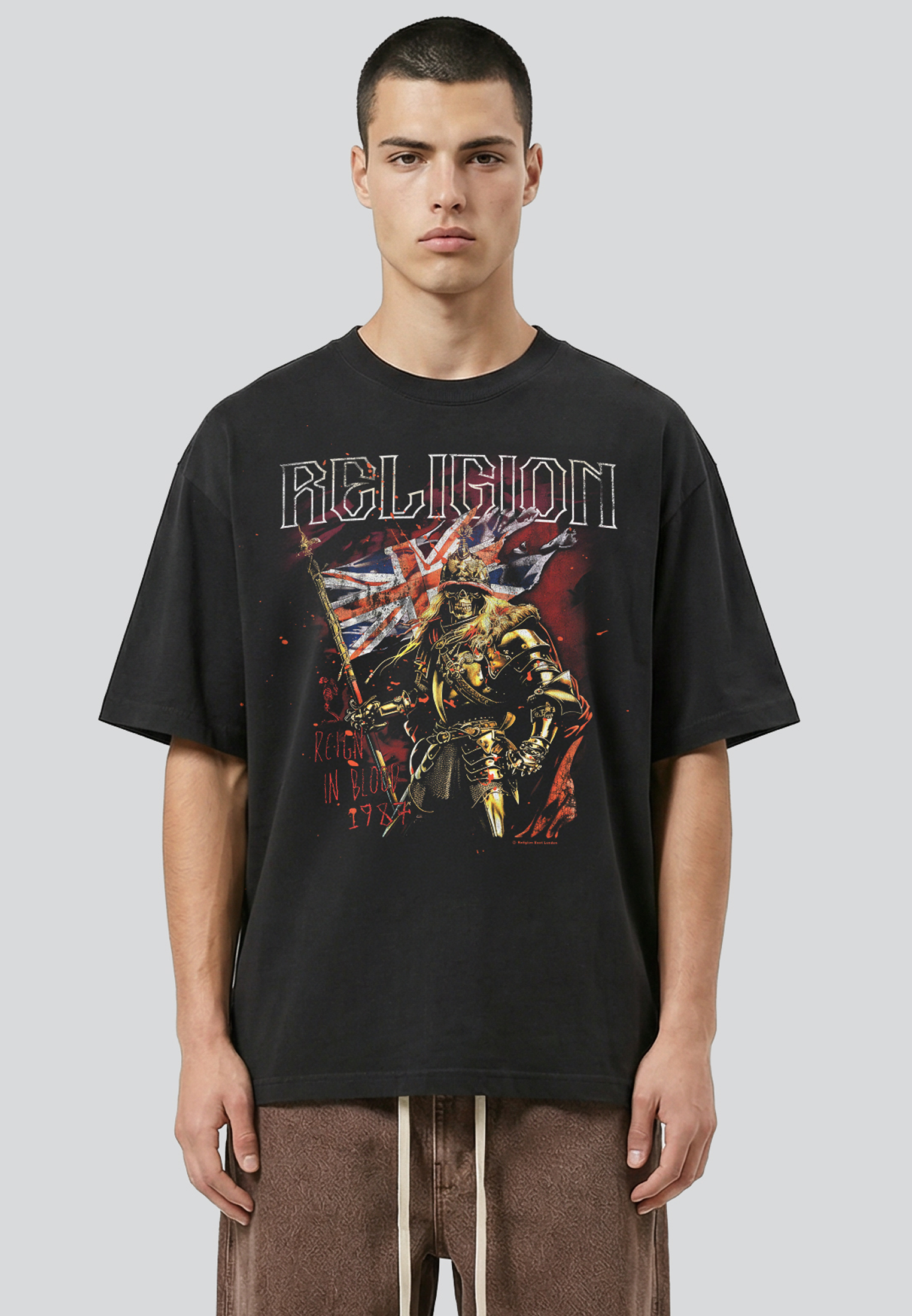 REIGN IN BLOOD TEE VINTAGE BLACK