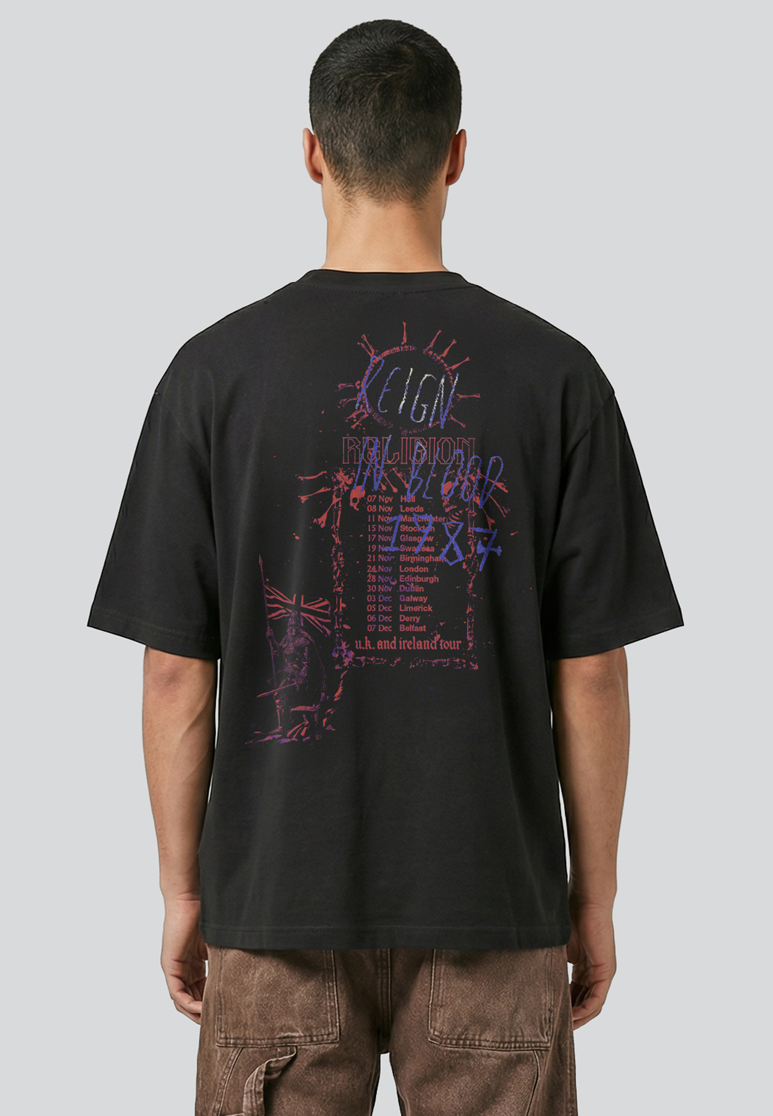 REIGN IN BLOOD TEE VINTAGE BLACK