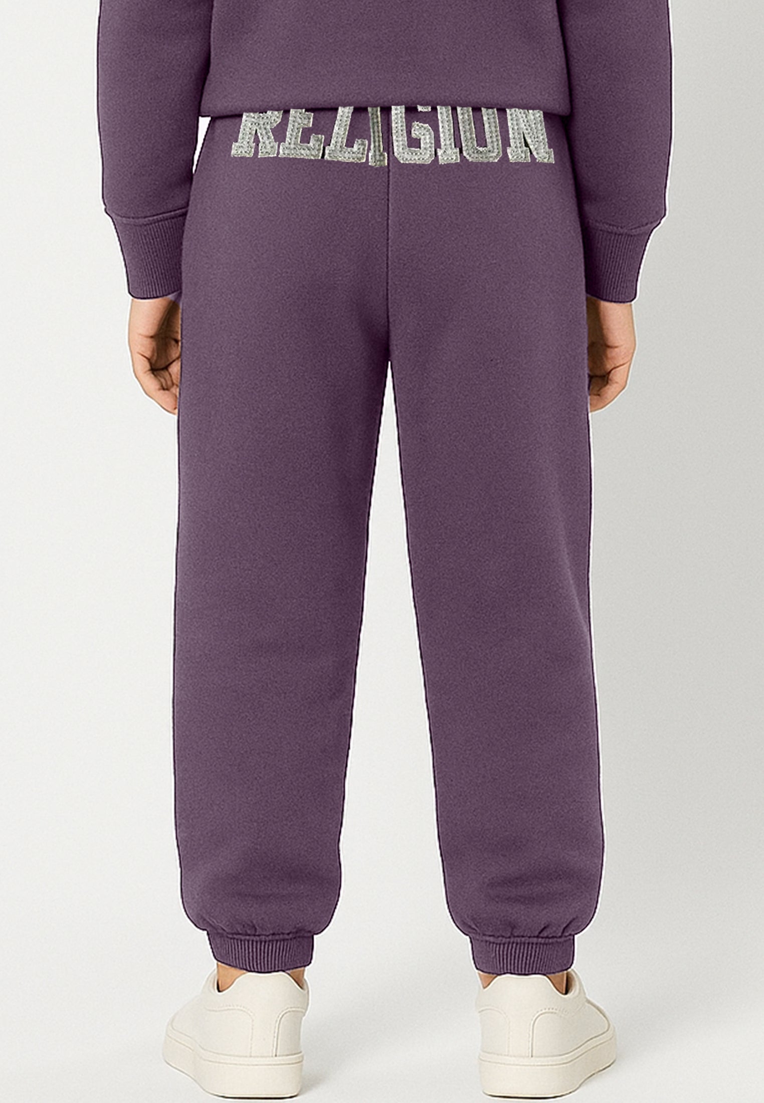 RELIGION GIRLS SEAMED DARTED SWEATPANTS MAUVE