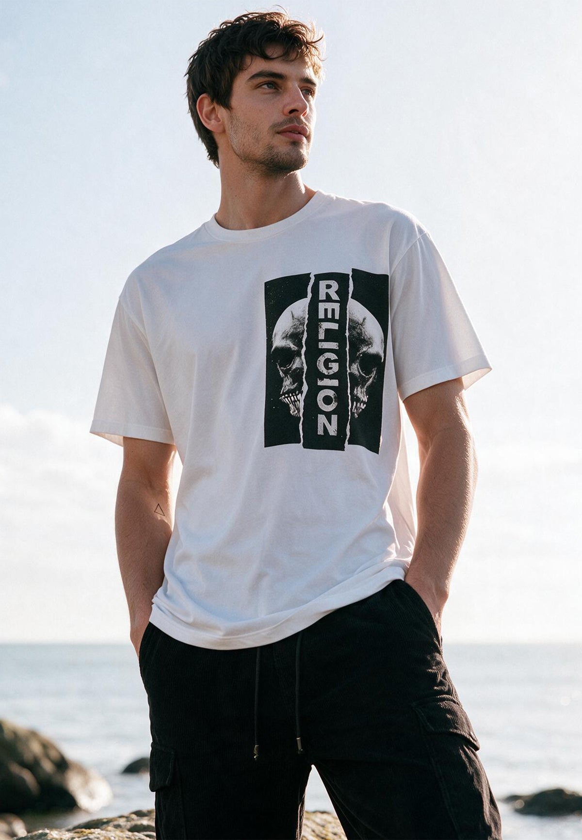 RIPPED T-SHIRT WHITE