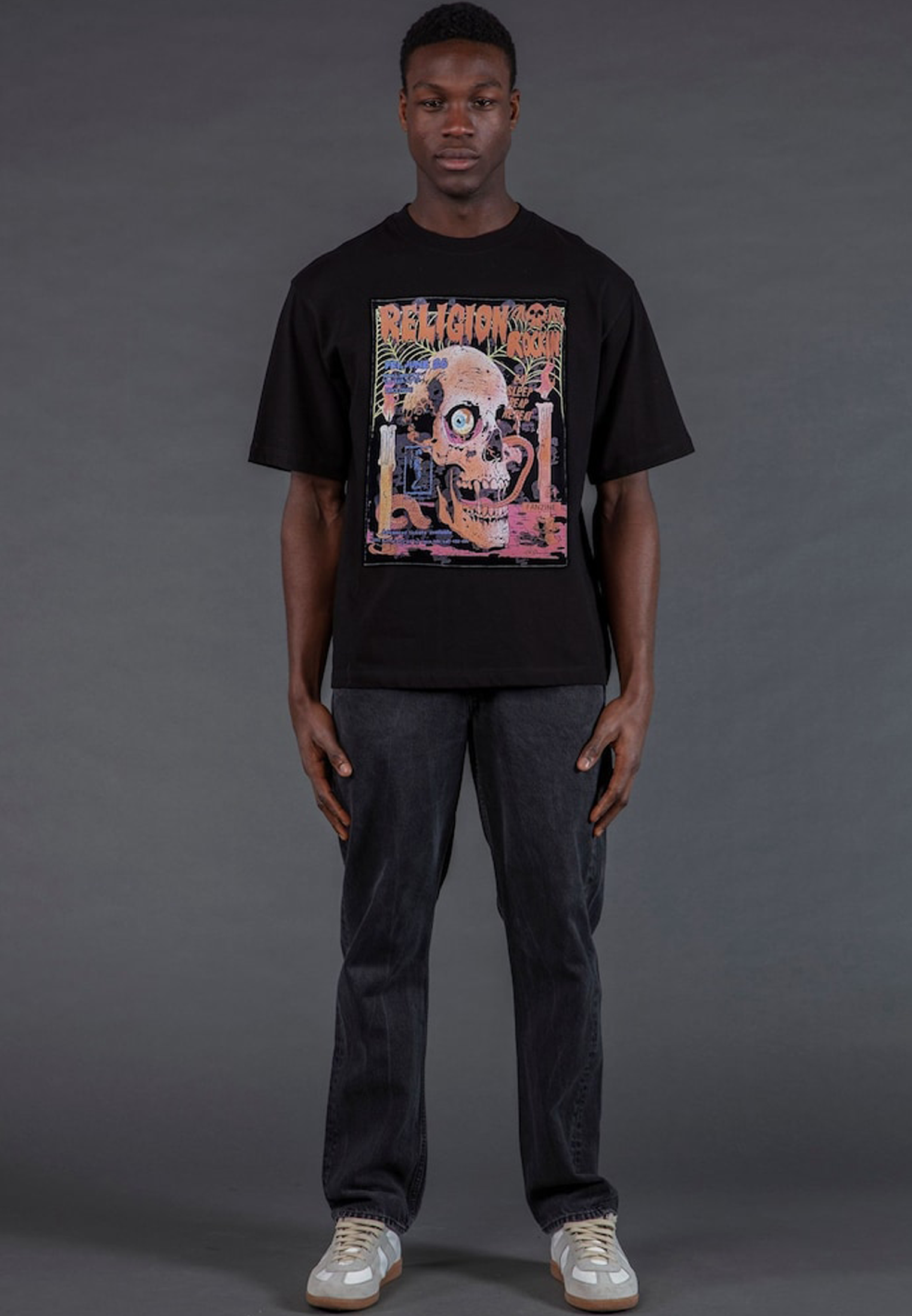 RELIGION ROCKING T-SHIRT BLACK