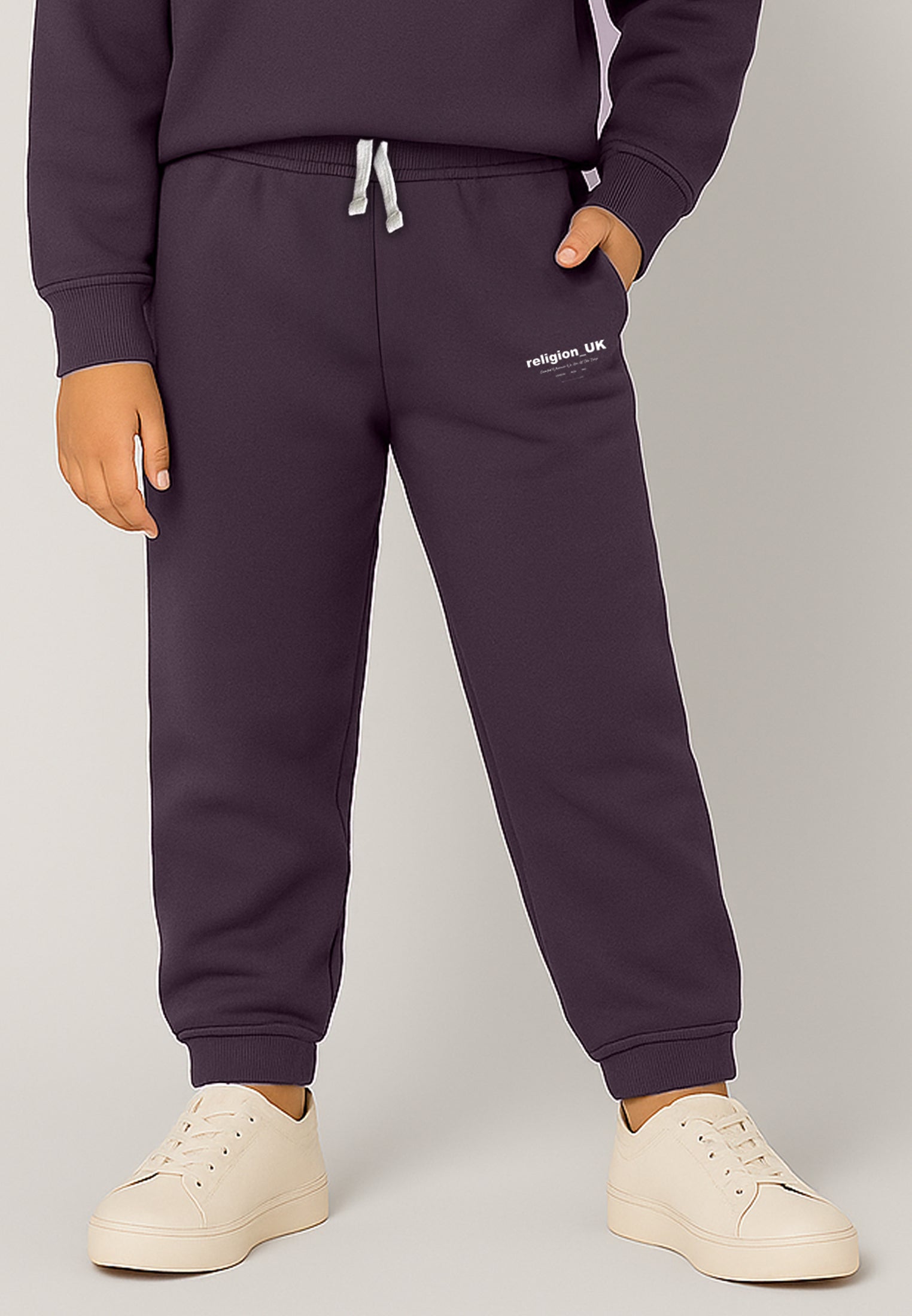 RELIGION GIRLS LOGO SWEATPANTS MAUVE