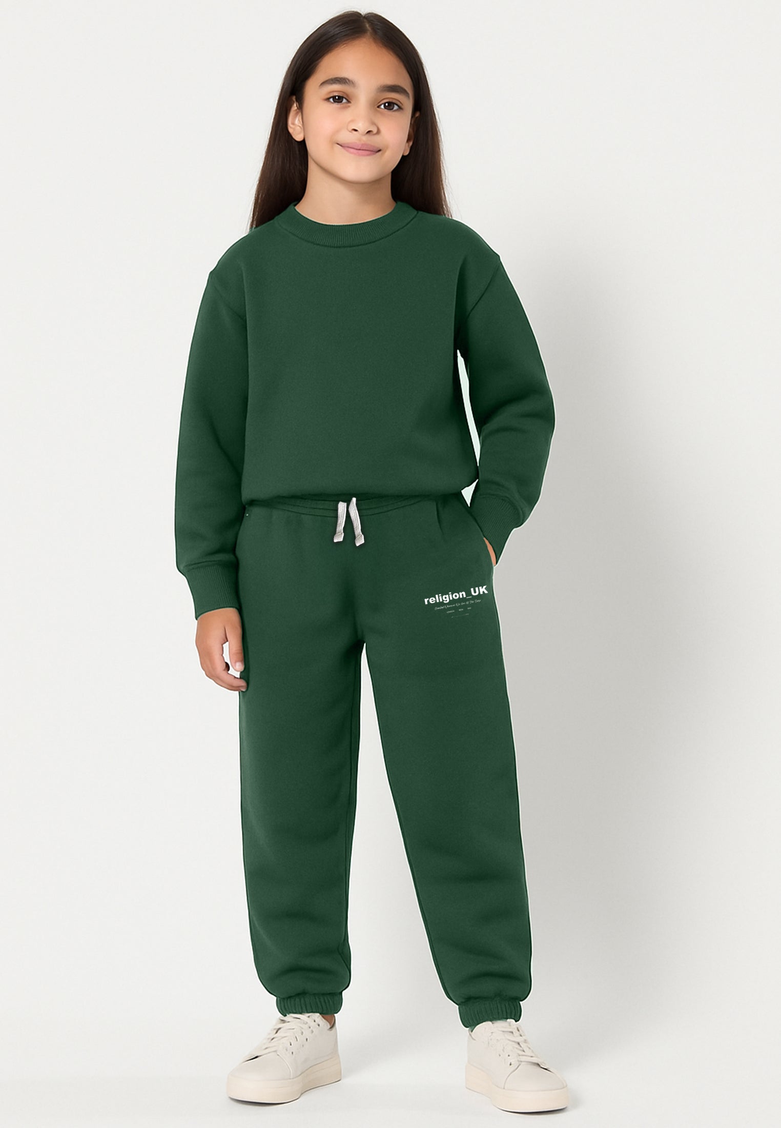 RELIGION GIRLS LOGO SWEATPANTS GREEN