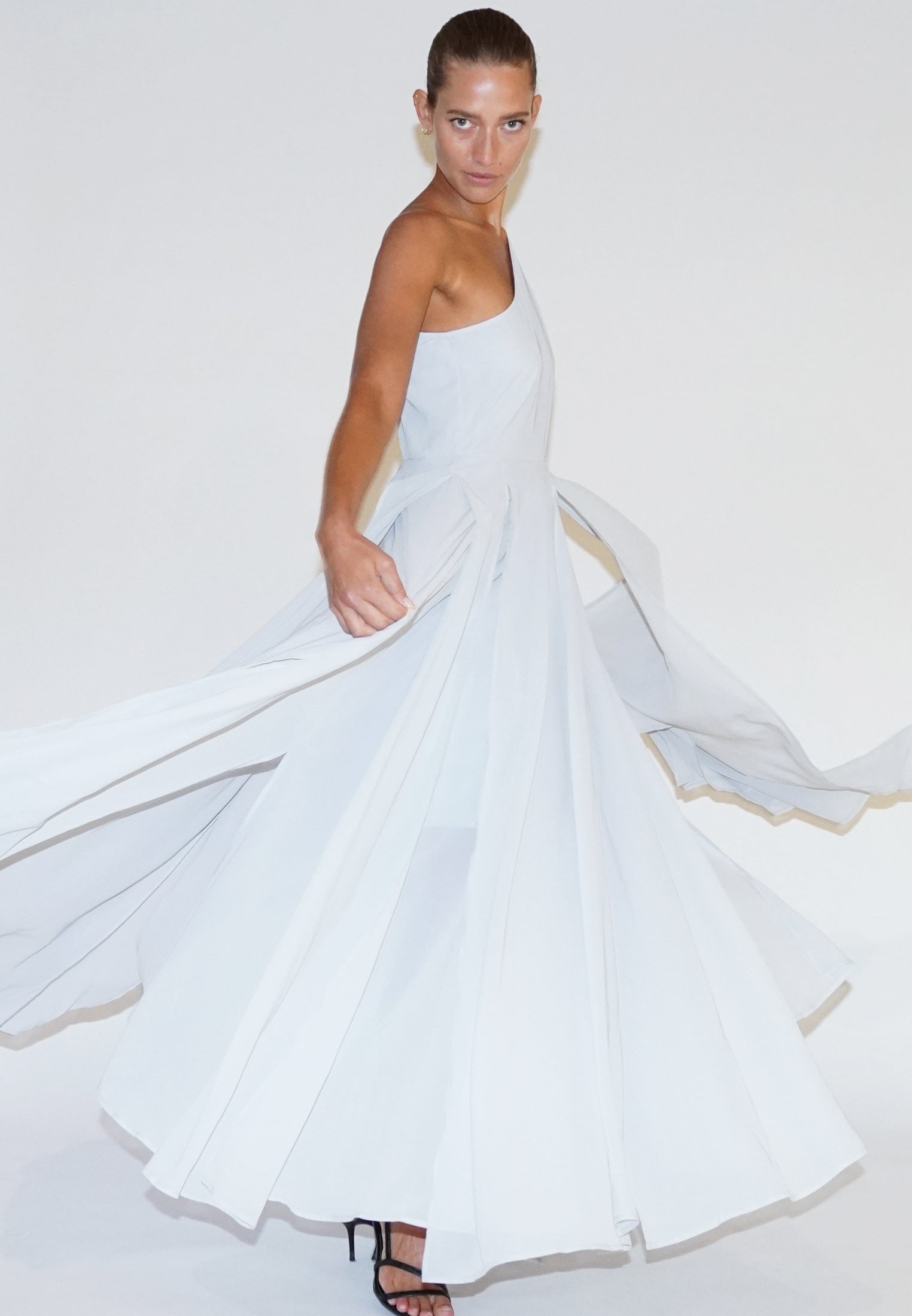 SELECT MAXI DRESS SILVER GREY