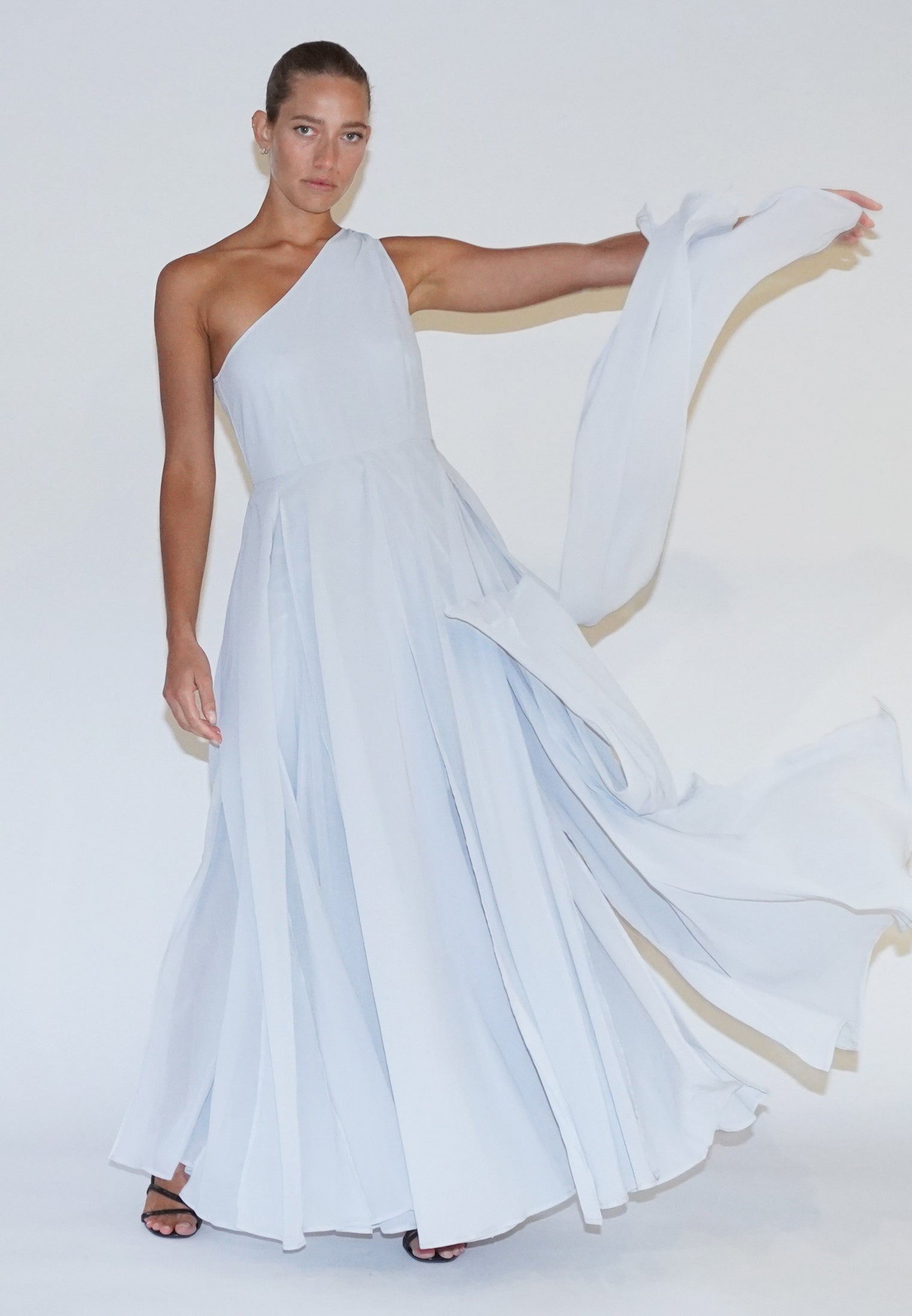 SELECT MAXI DRESS SILVER GREY