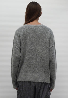 HEART JUMPER LIGHT GREY