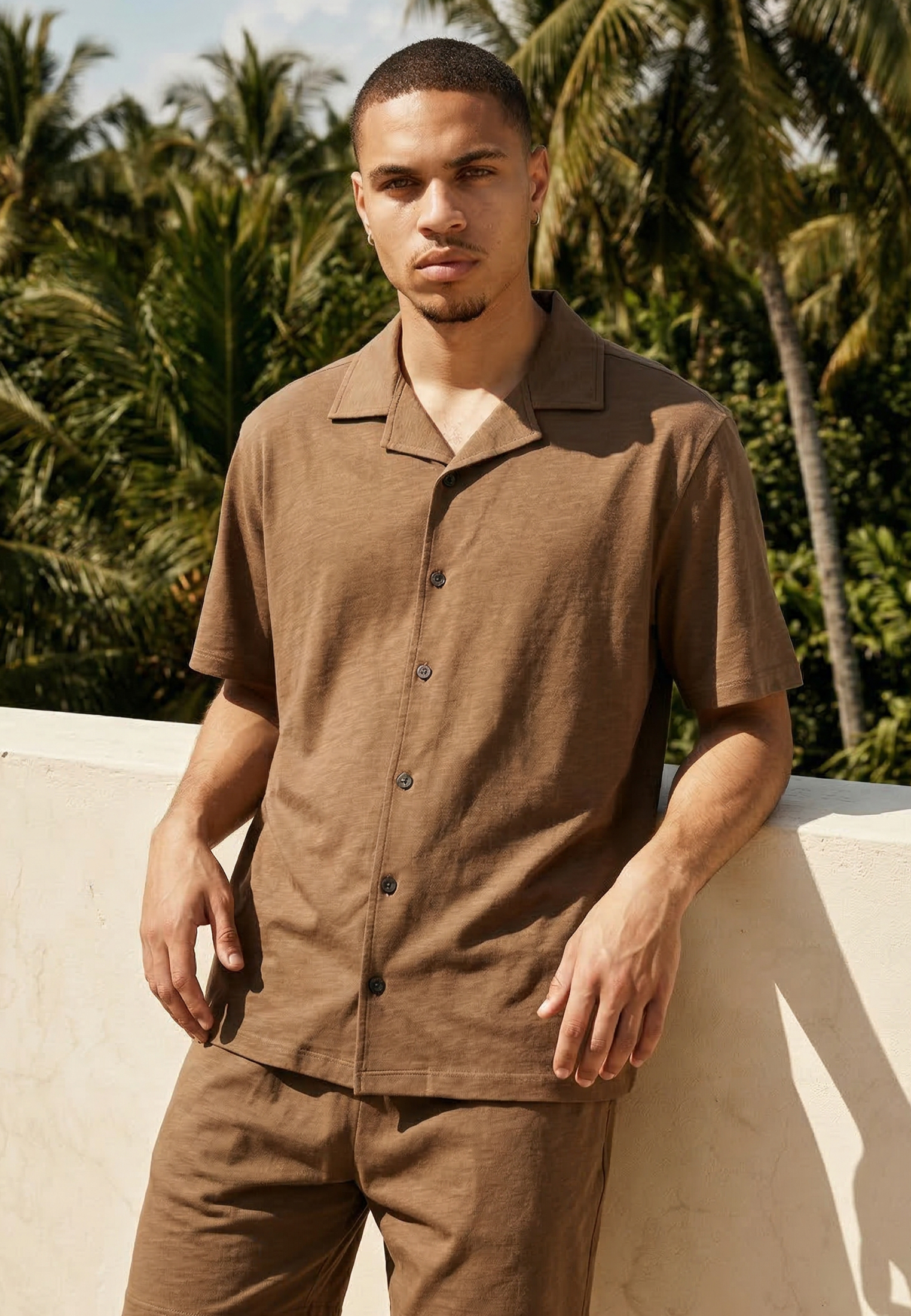 SLUB SHIRT TAN
