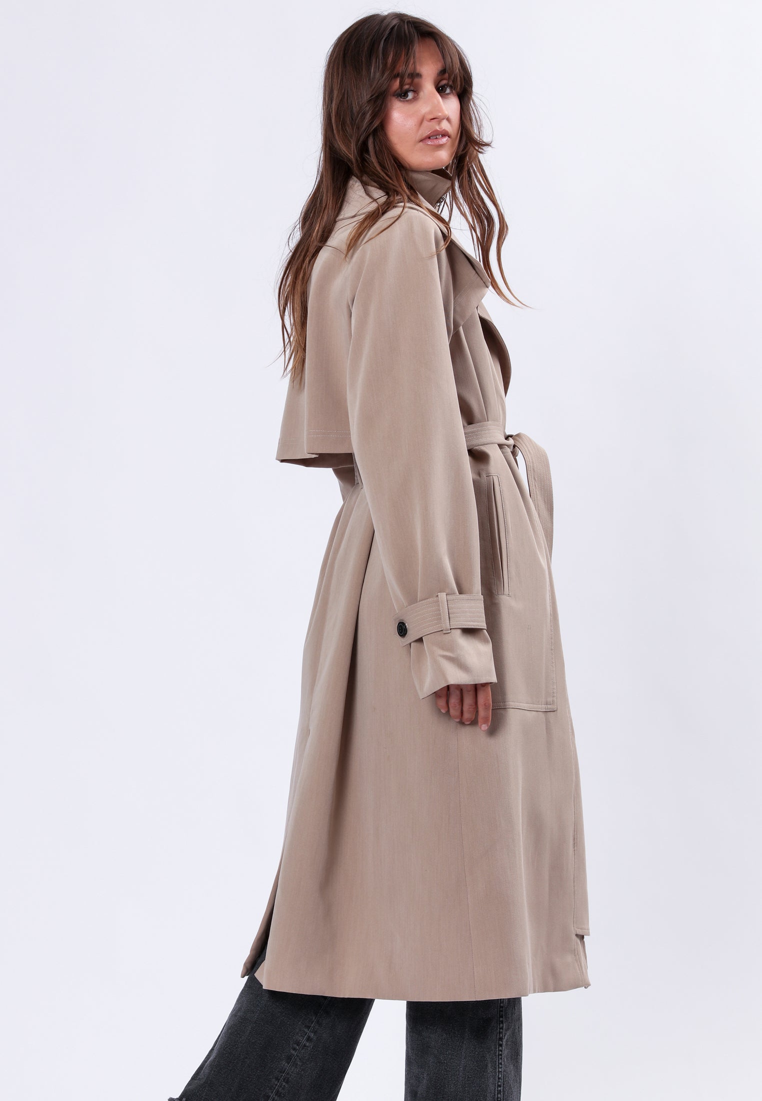 SPIRIT TAUPE TRENCHCOAT