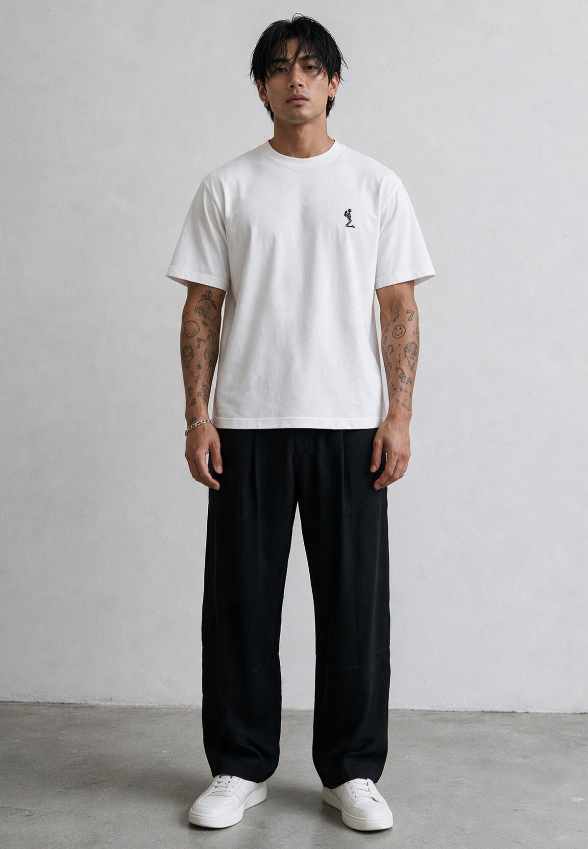ANTIQUE SKULL T-SHIRT WINTER WHITE