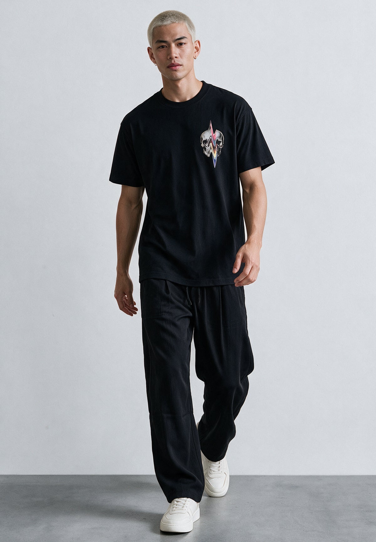 DISTORTED T-SHIRT BLACK