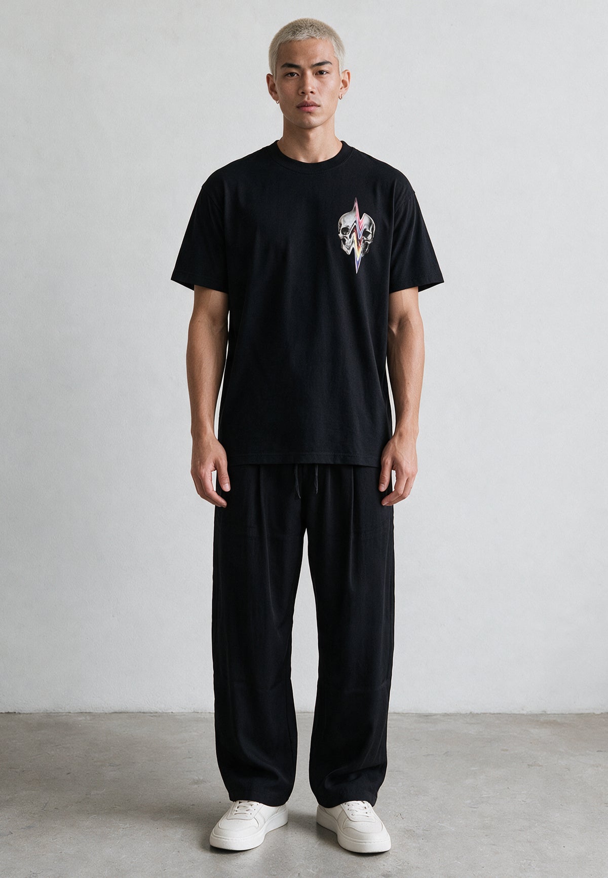 DISTORTED T-SHIRT BLACK