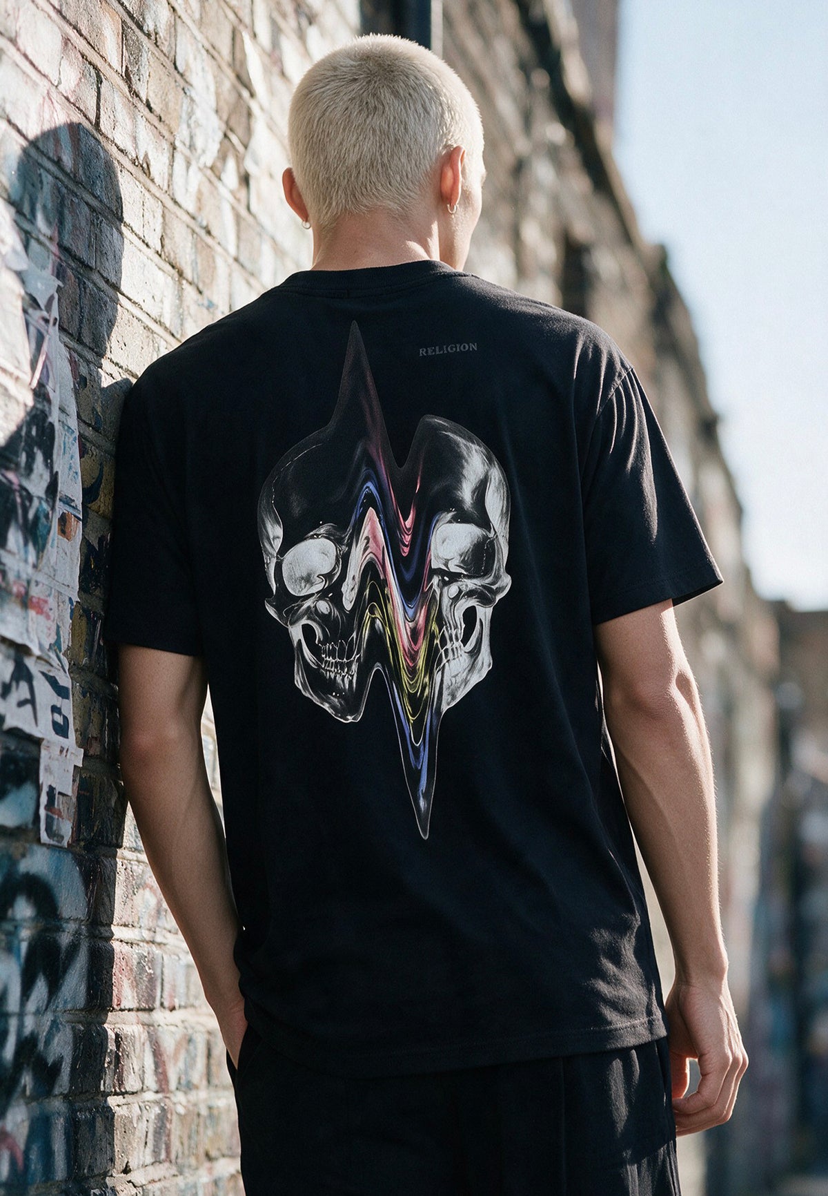 DISTORTED T-SHIRT BLACK