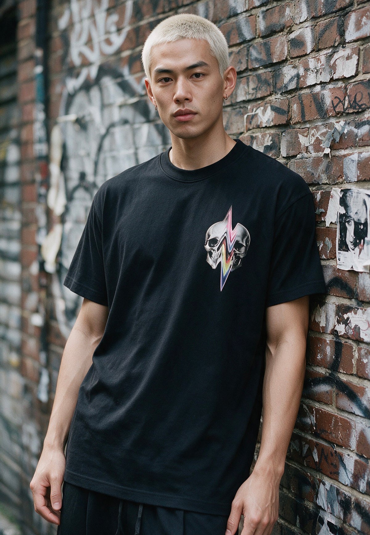 DISTORTED T-SHIRT BLACK