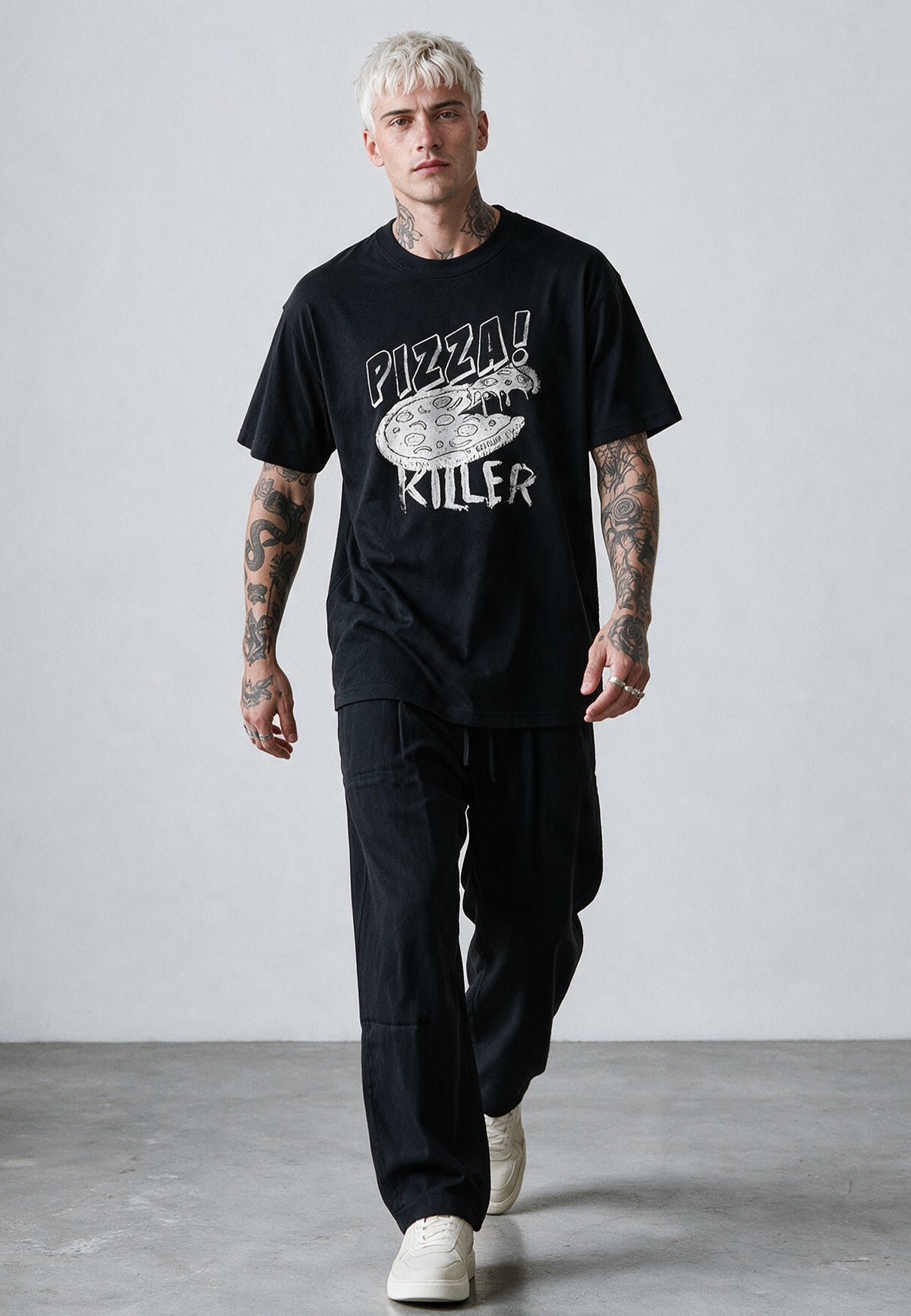 PIZZA KILLER T-SHIRT BLACK