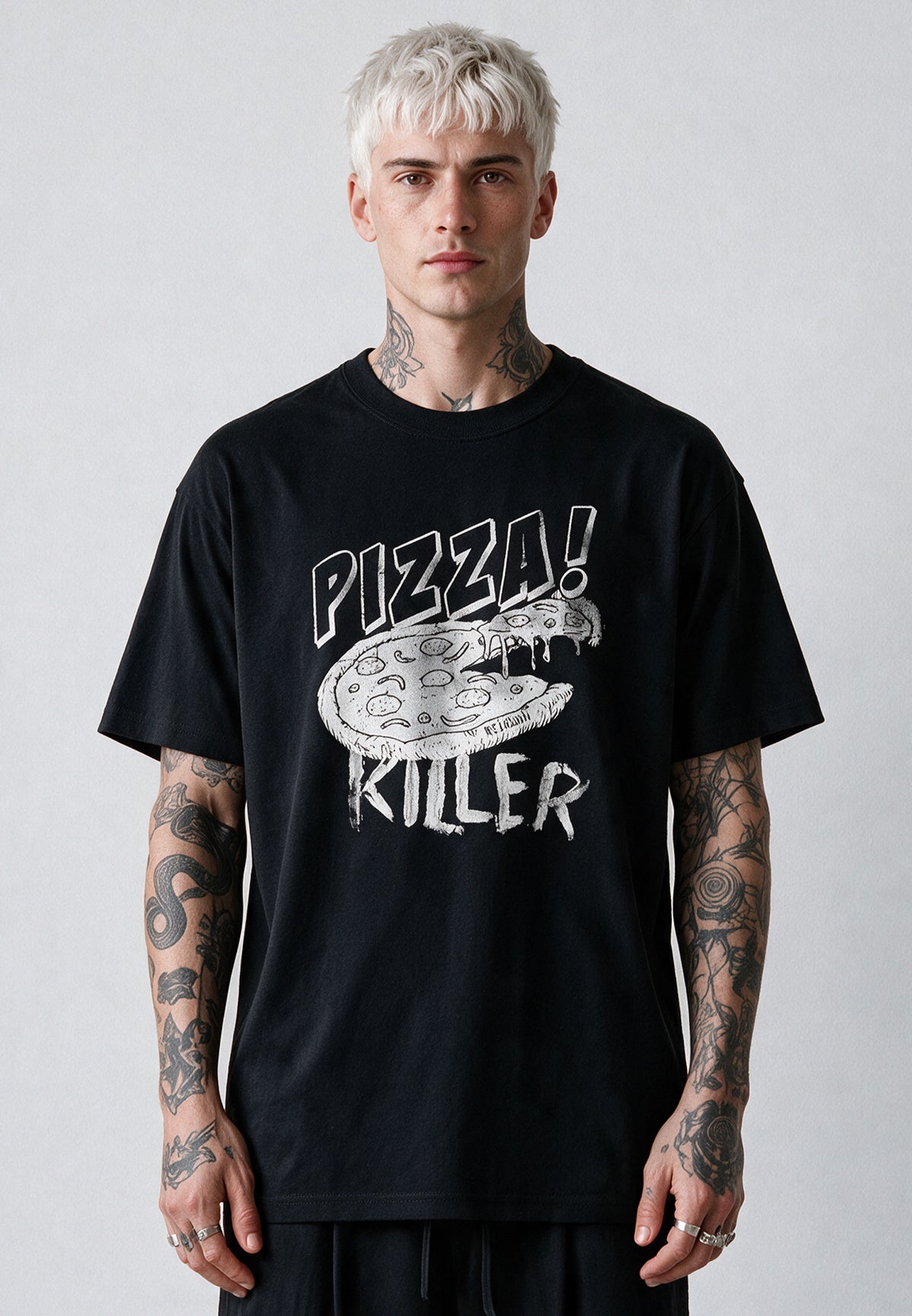 PIZZA KILLER T-SHIRT BLACK