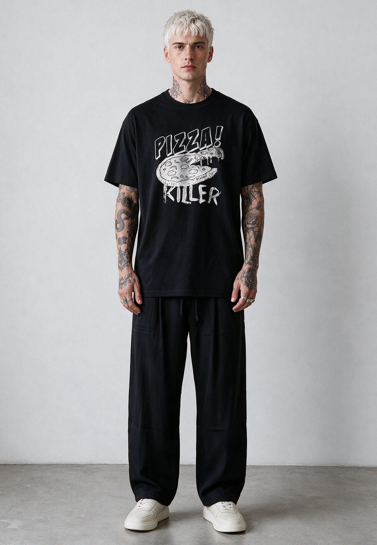 PIZZA KILLER T-SHIRT BLACK