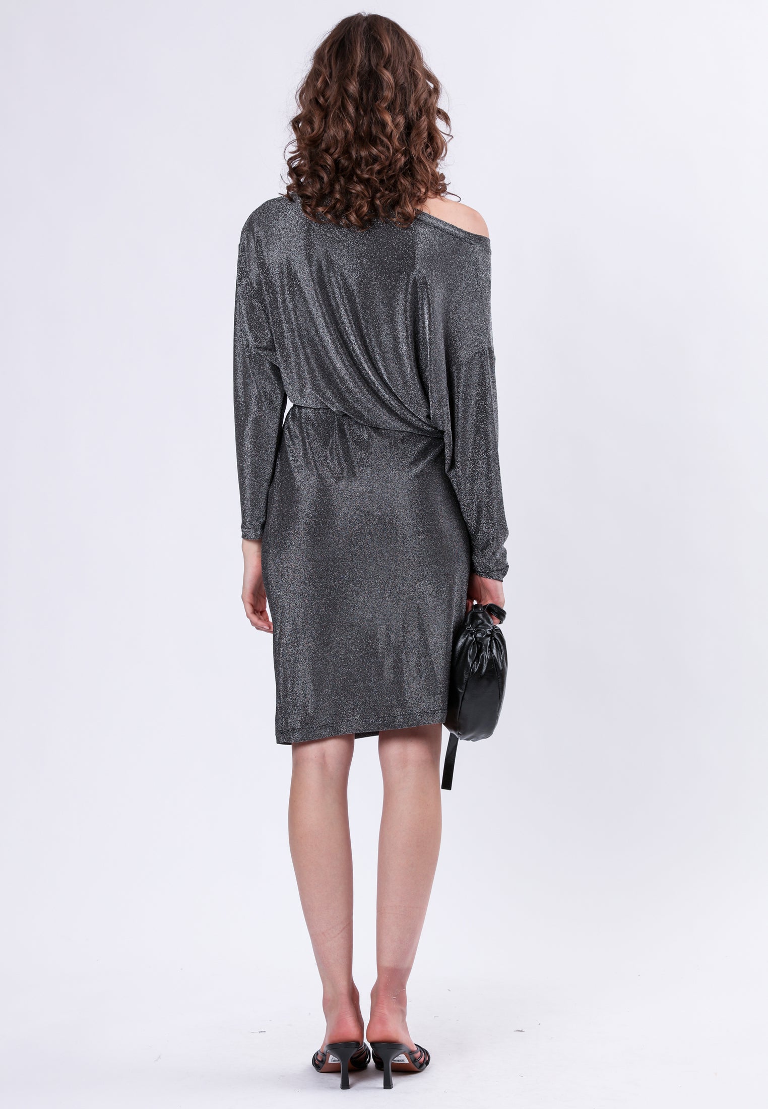 TANZANITE DRESS GUNMETAL GREY