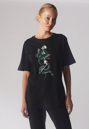 SNAKE SKELETON T-SHIRT BLACK