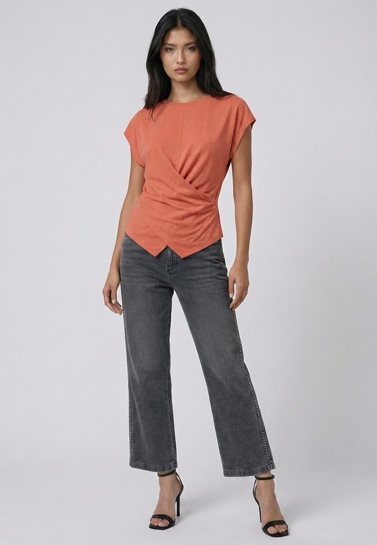 TIME TEE  BURNT SIENNA