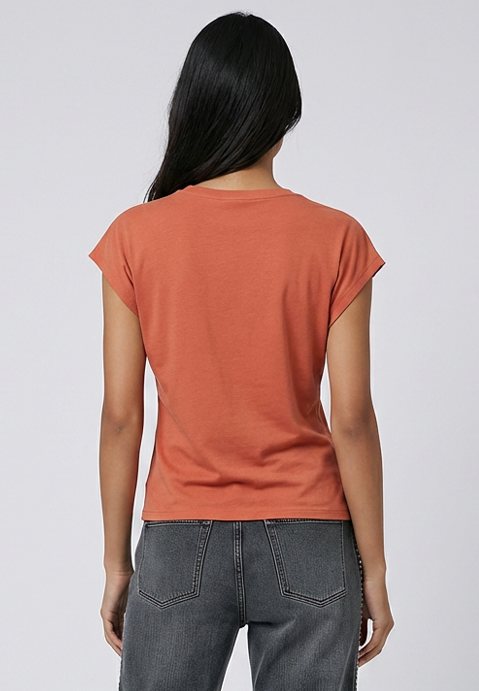 TIME TEE  BURNT SIENNA