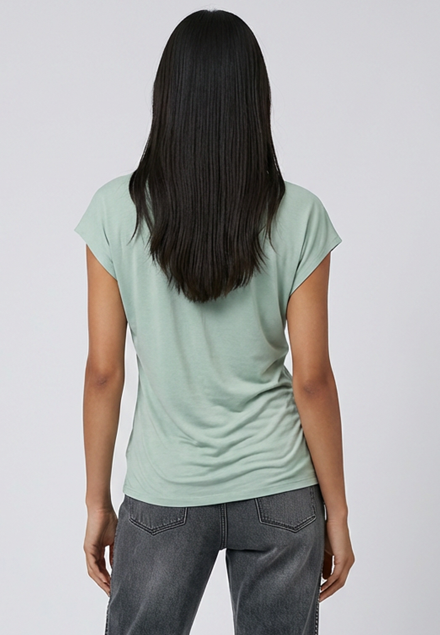 TIME TEE  PALE AQUA