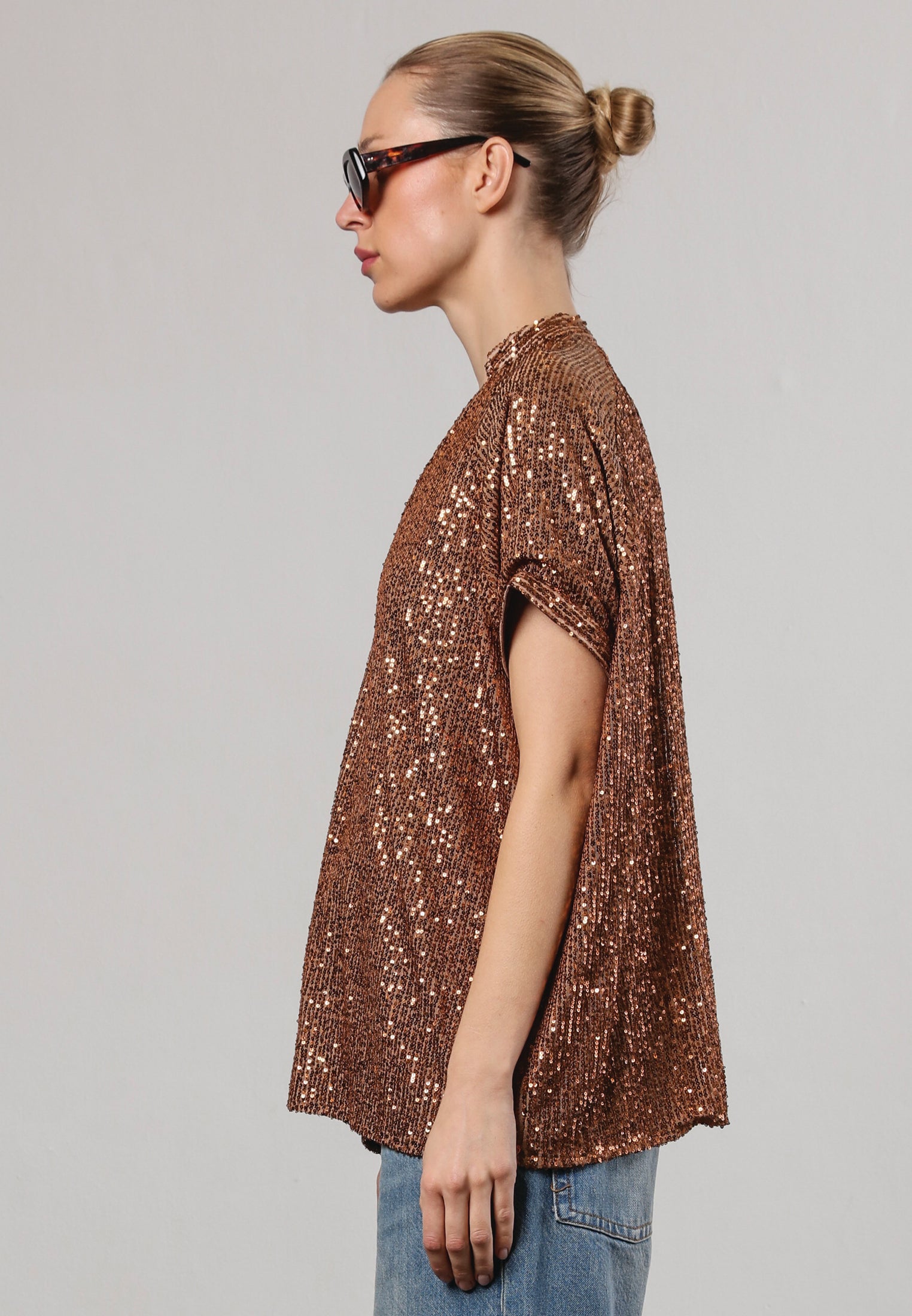 TOUCH BLOUSE BROWN