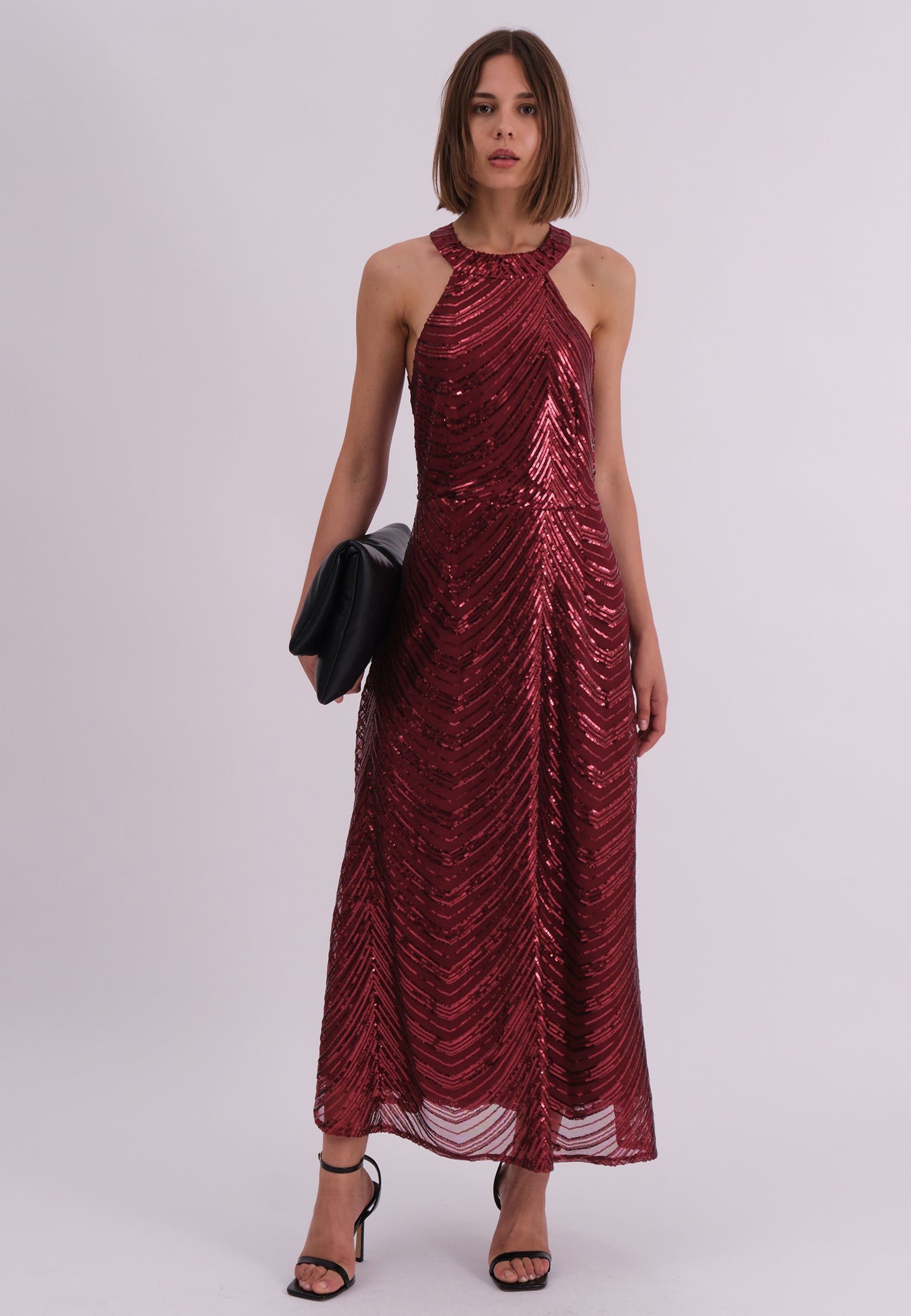 TOUCH DRESS BURGUNDY