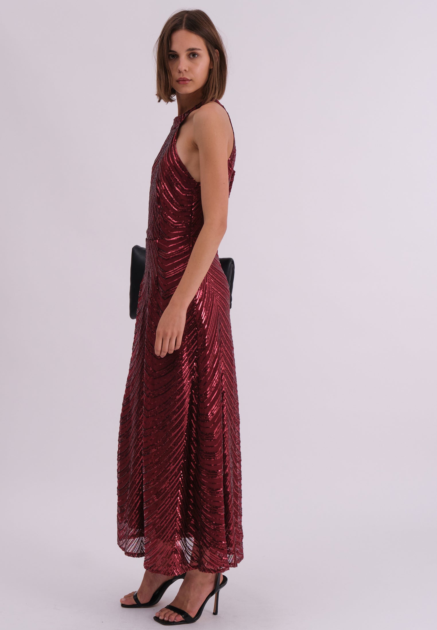 TOUCH DRESS BURGUNDY