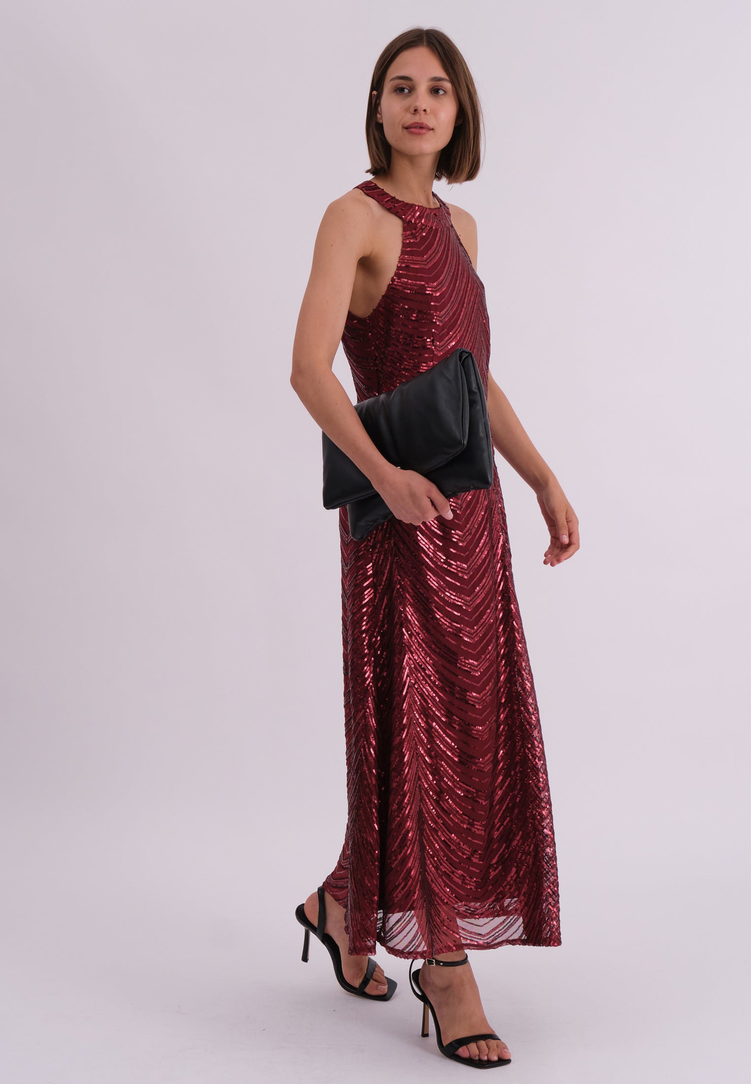 TOUCH DRESS BURGUNDY