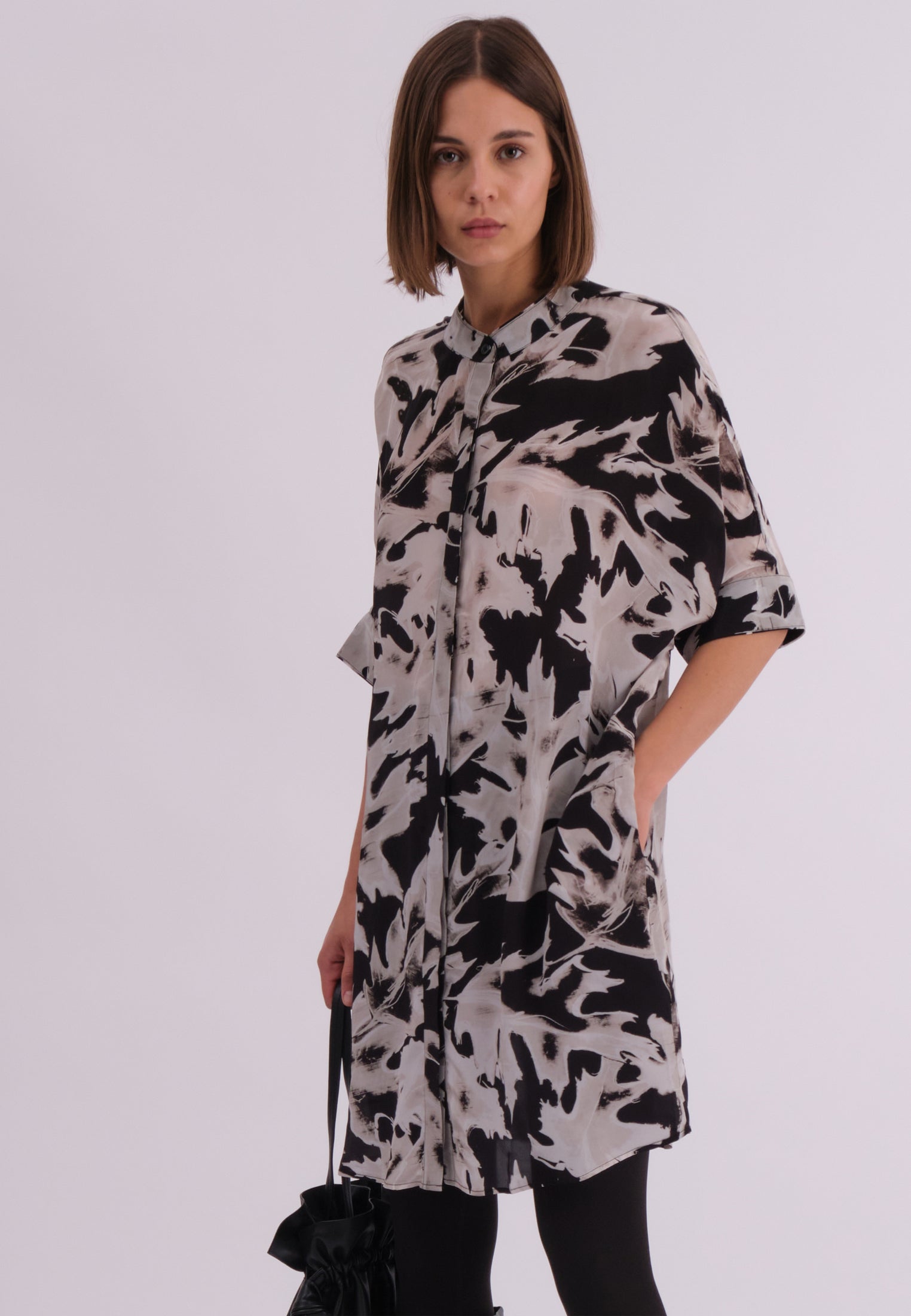 TWIST TUNIC CAMO BLACK