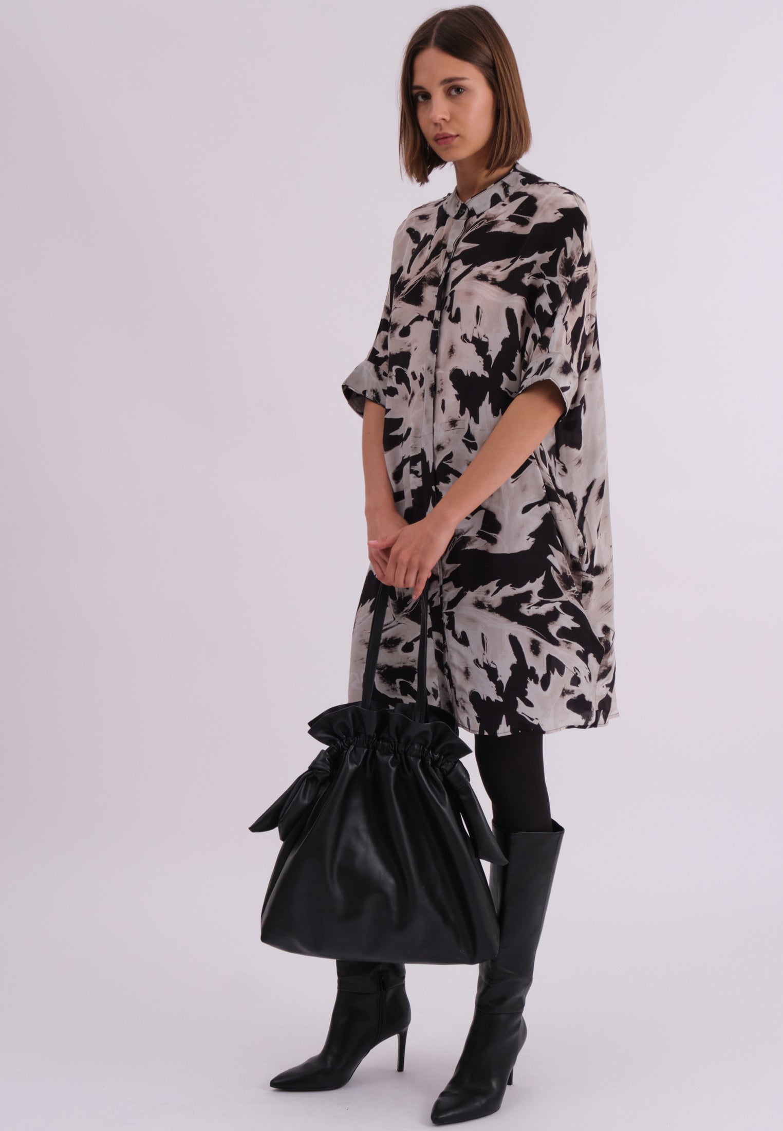 TWIST TUNIC CAMO BLACK