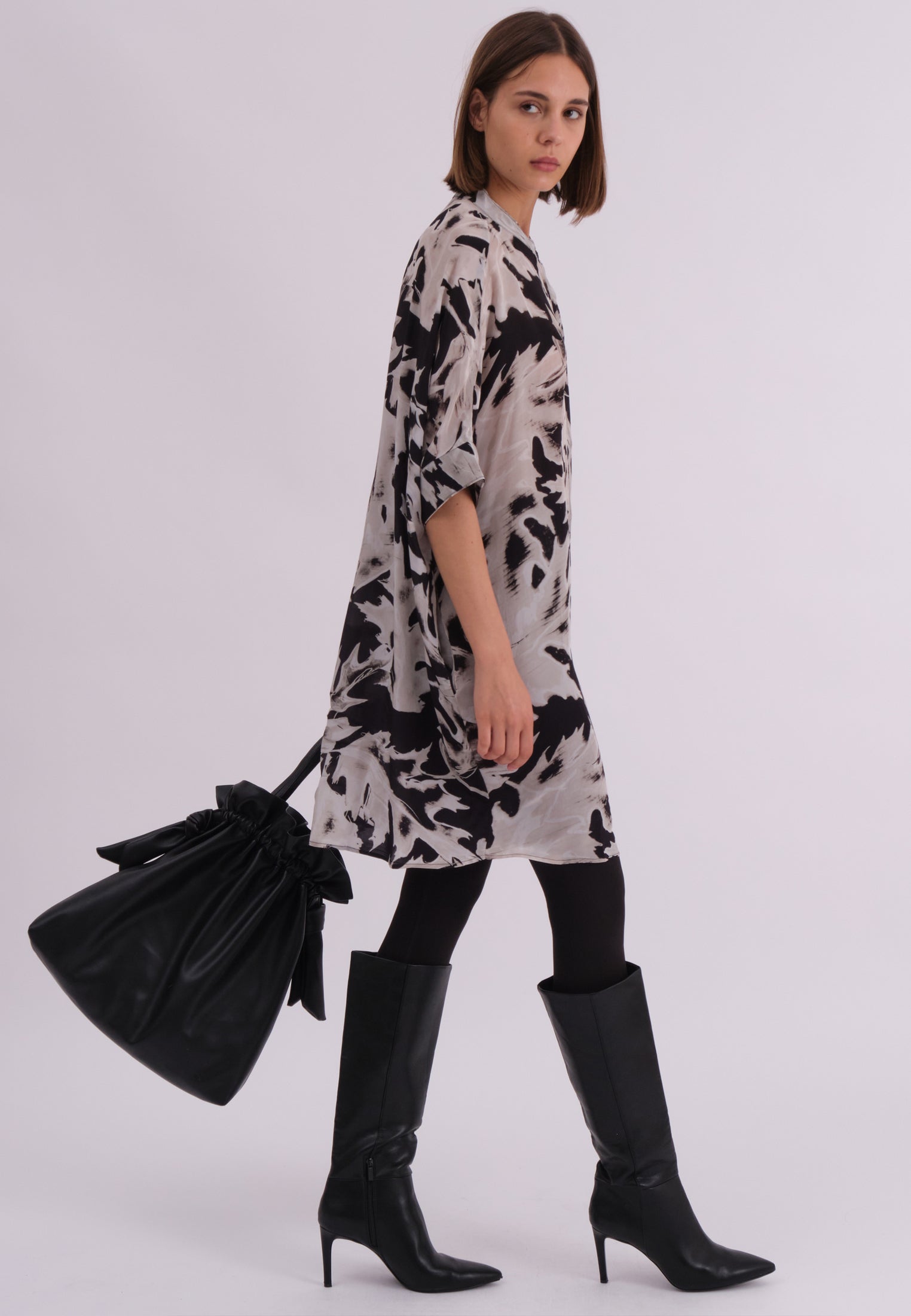 TWIST TUNIC CAMO BLACK