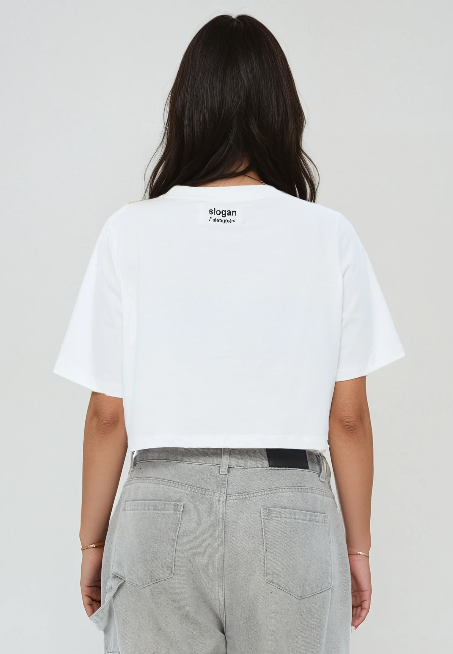 UNEMPLOYED CROP TOP WHITE