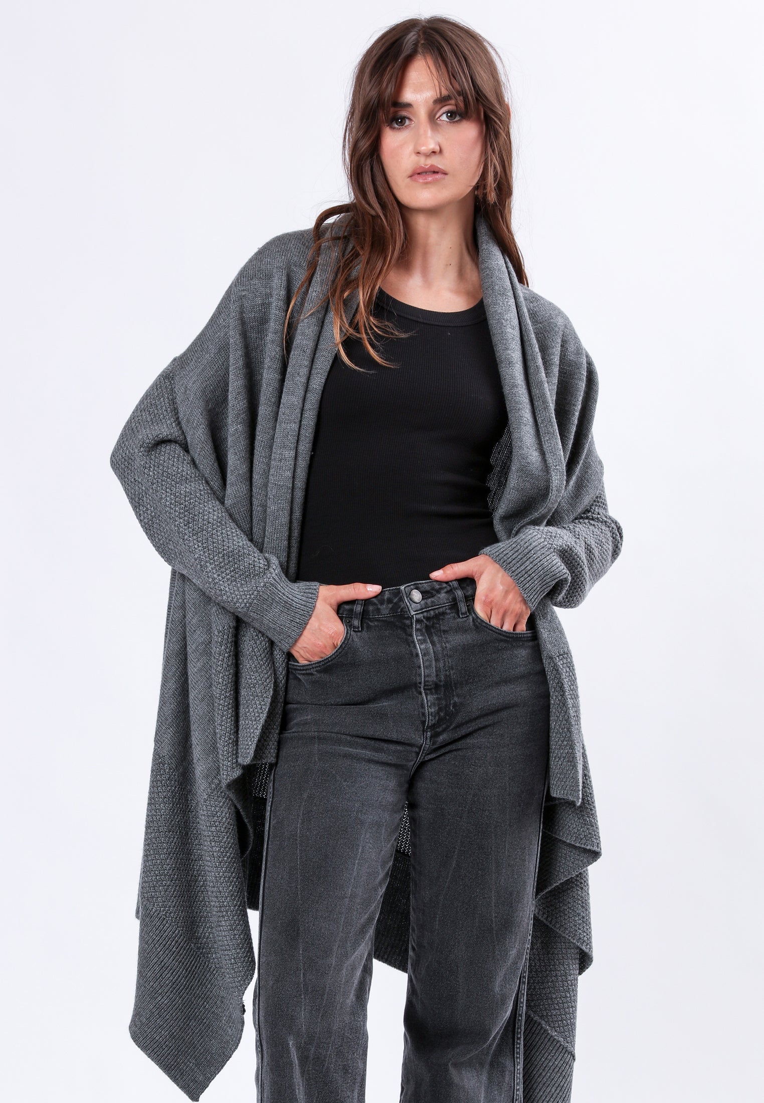 UNITE CARDIGAN CHARCOAL