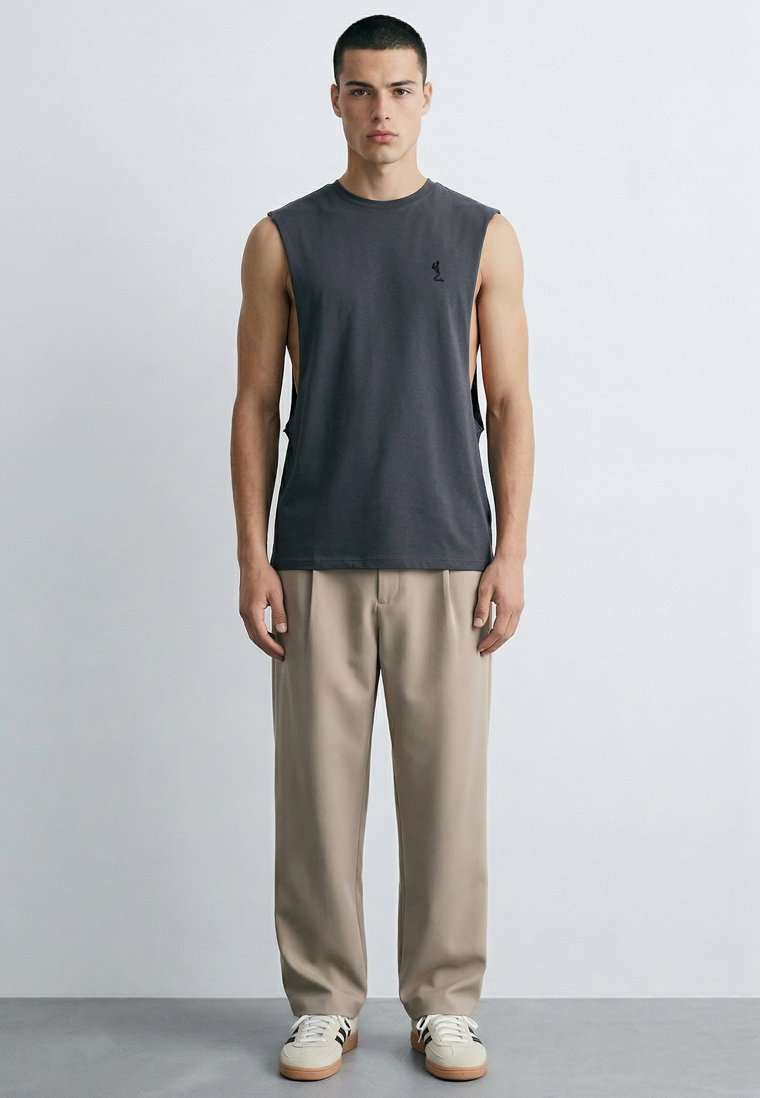 CUTAWAY VEST DARK METAL
