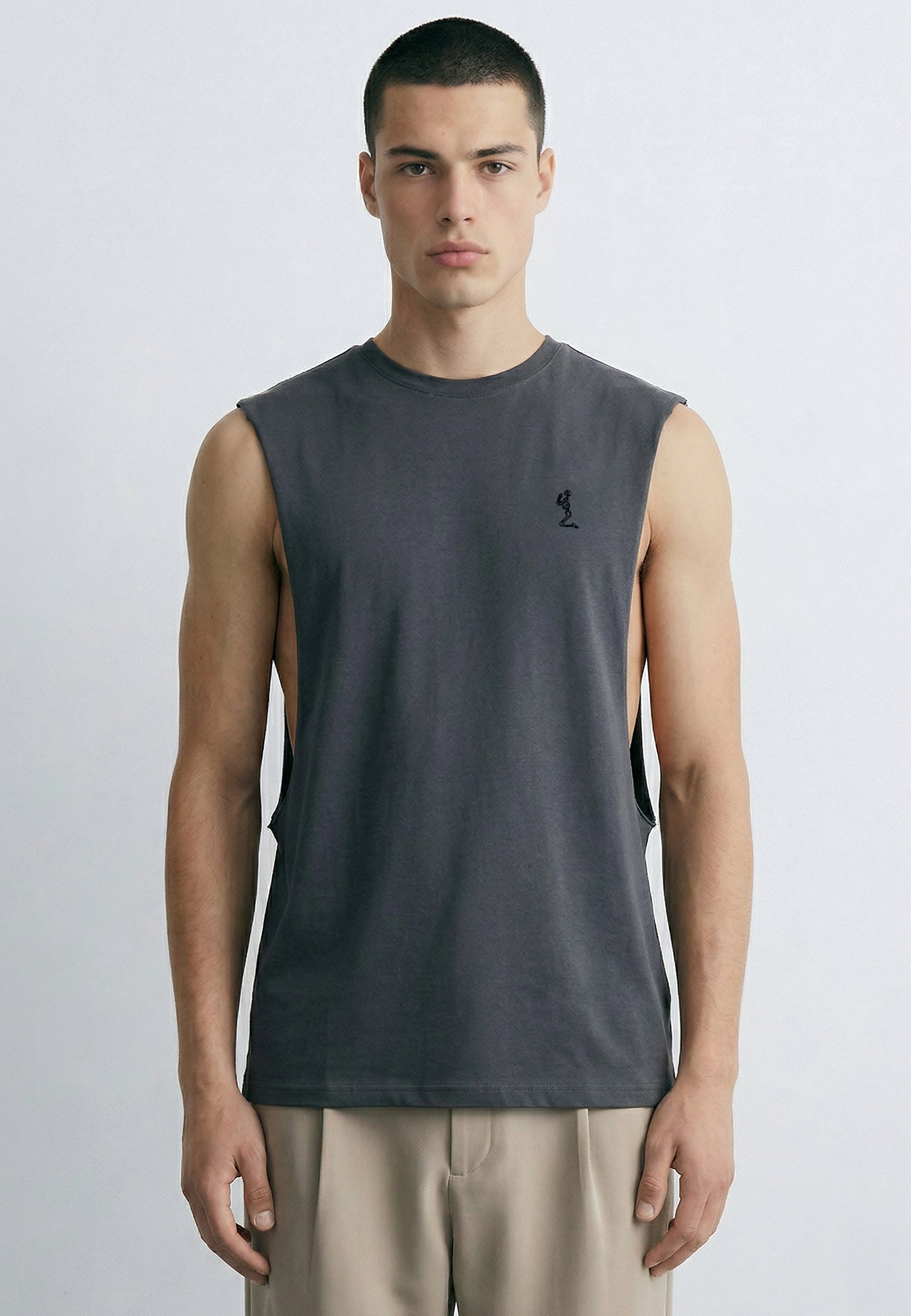 CUTAWAY VEST DARK METAL