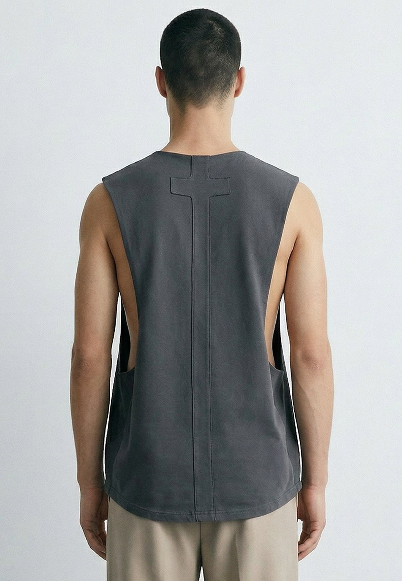 CUTAWAY VEST DARK METAL