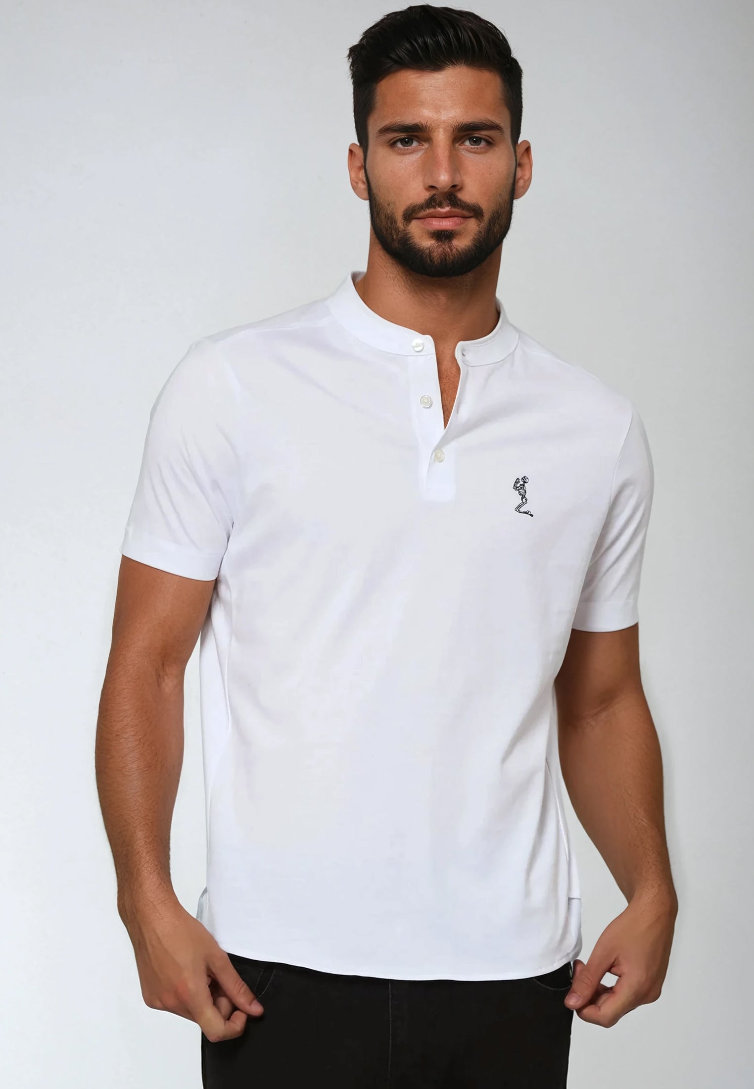 ESSENTIAL ORSON WHITE POLO SHIRT