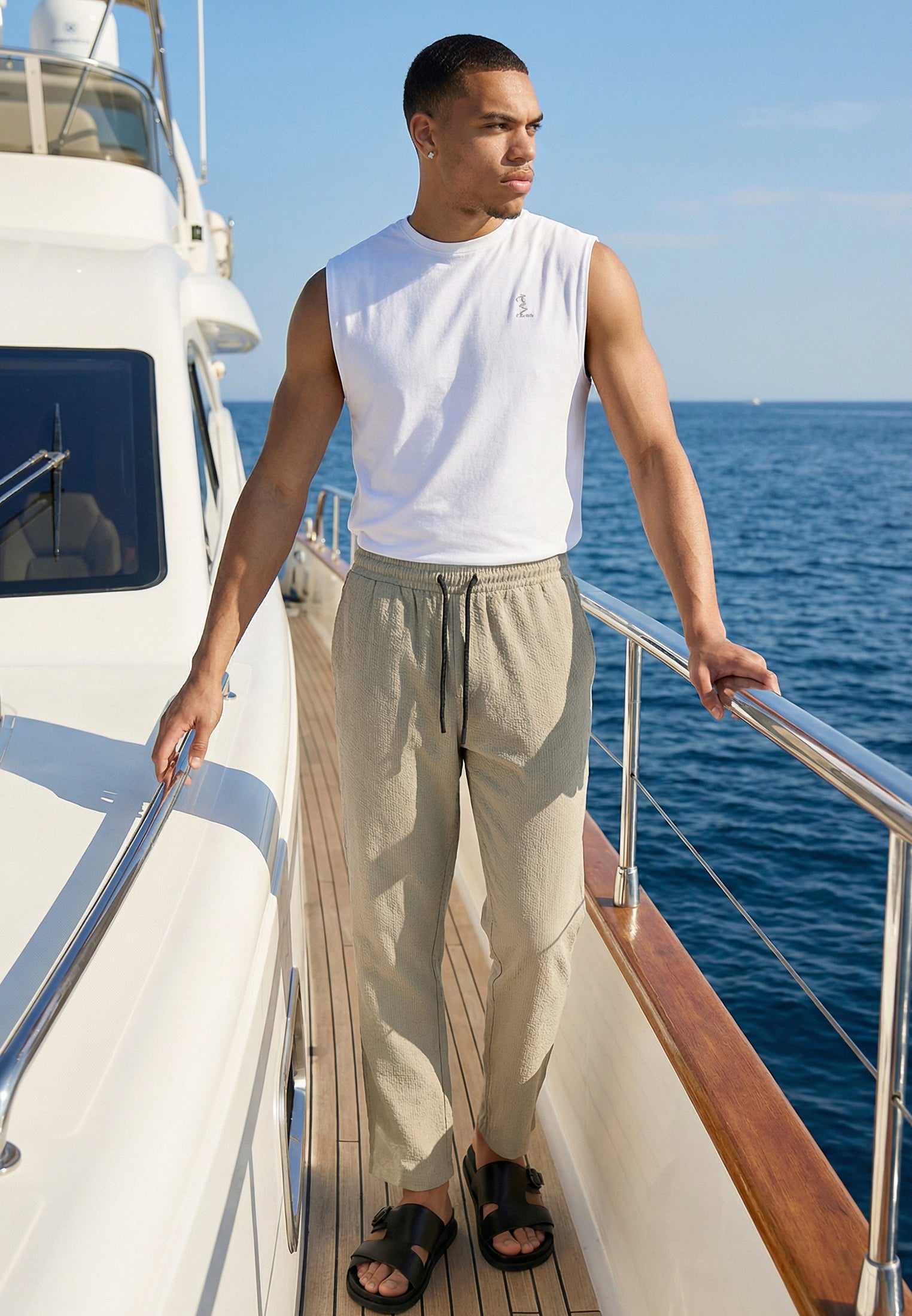 MONACO ELASTICATED HOLIDAY CHINOS SHELL
