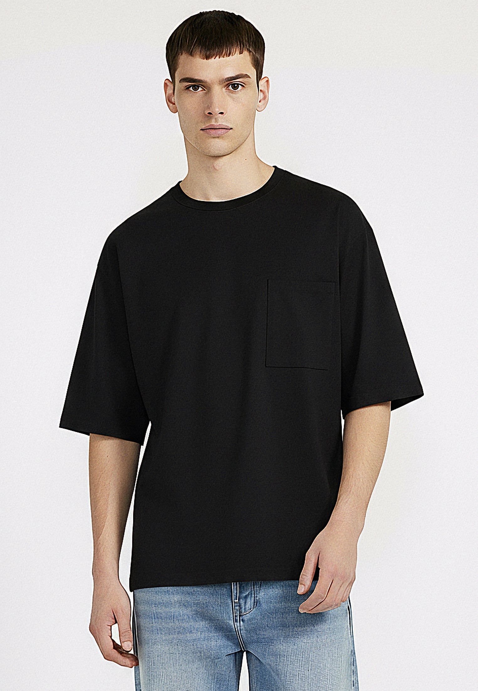 CROP BOX T-SHIRT BLACK