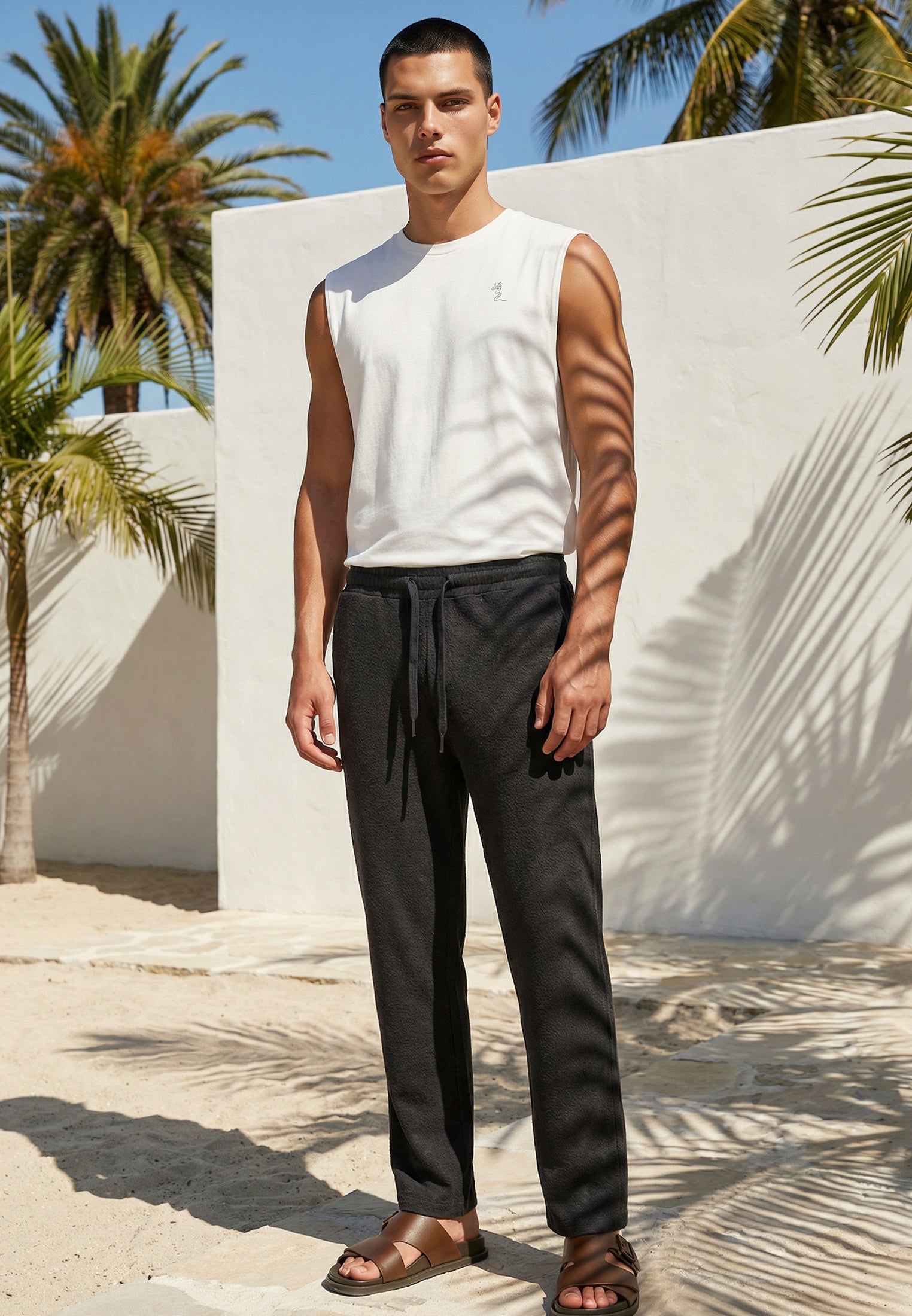 MONACO ELASTICATED HOLIDAY CHINOS MIDNIGHT