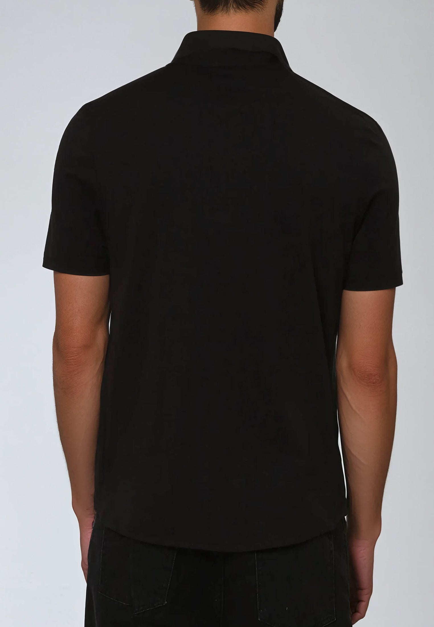 ESSENTIAL ORSON BLACK POLO SHIRT