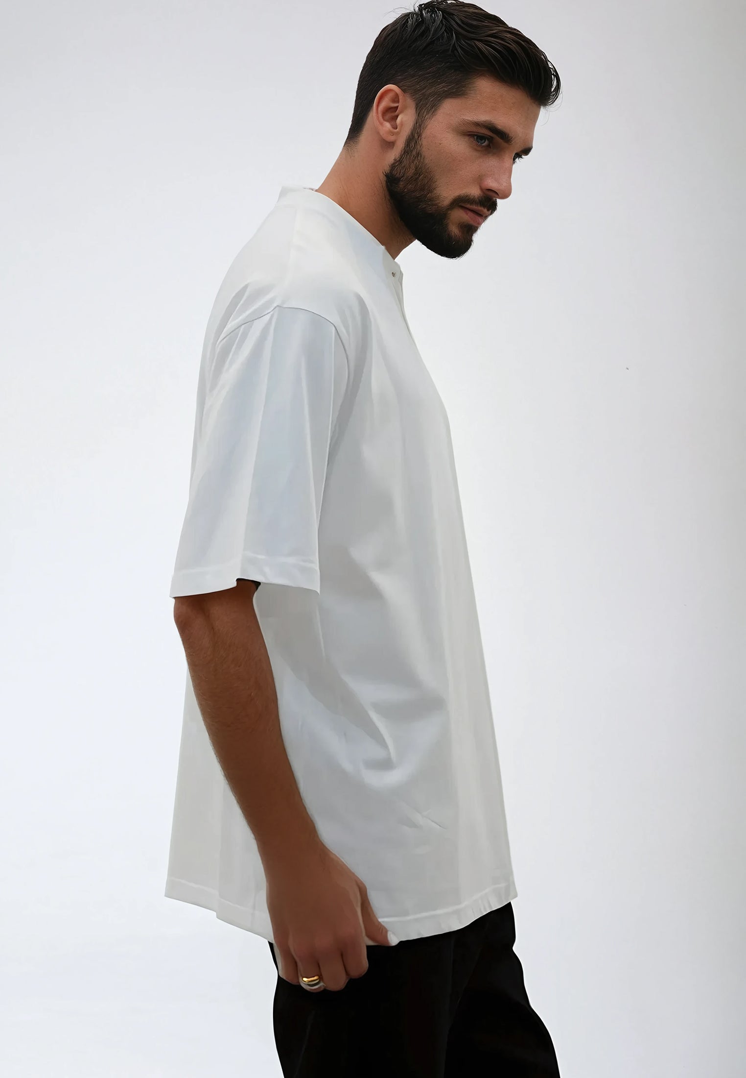 OVERSIZED HEAVY BLOCK T-SHIRT OFF WHITE