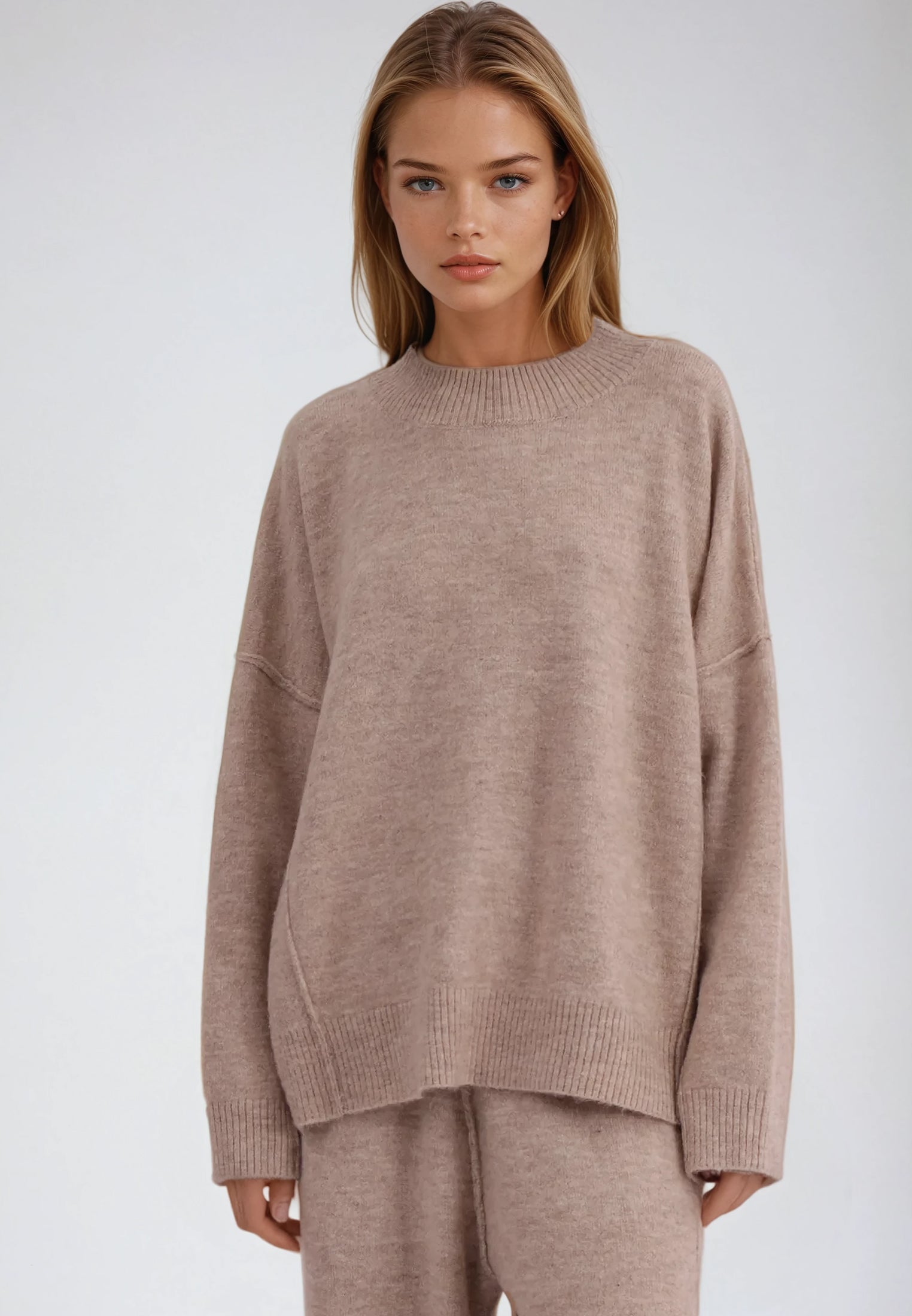 KNIT JUMPER BEIGE