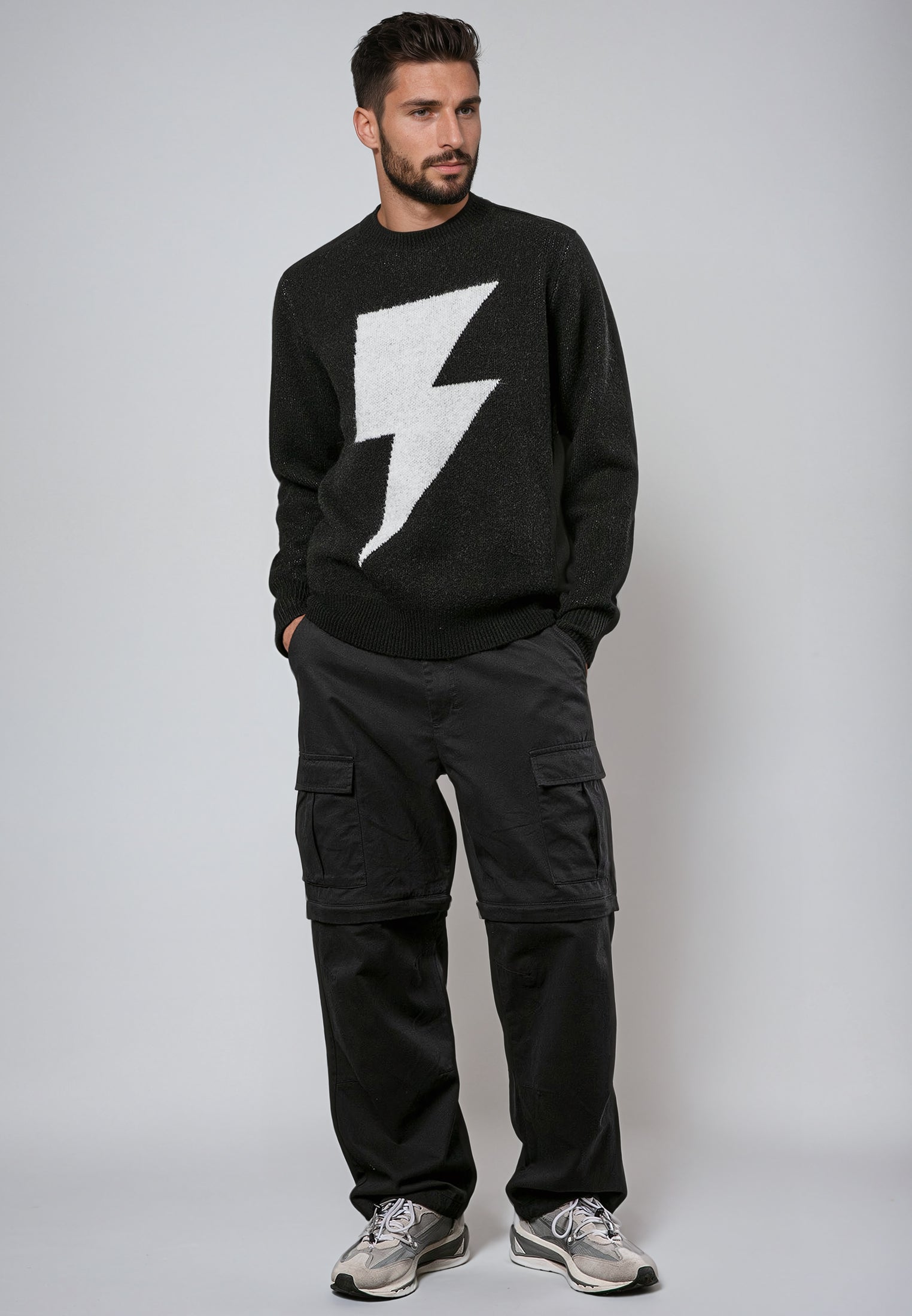 LIGHTNING KNIT BLACK